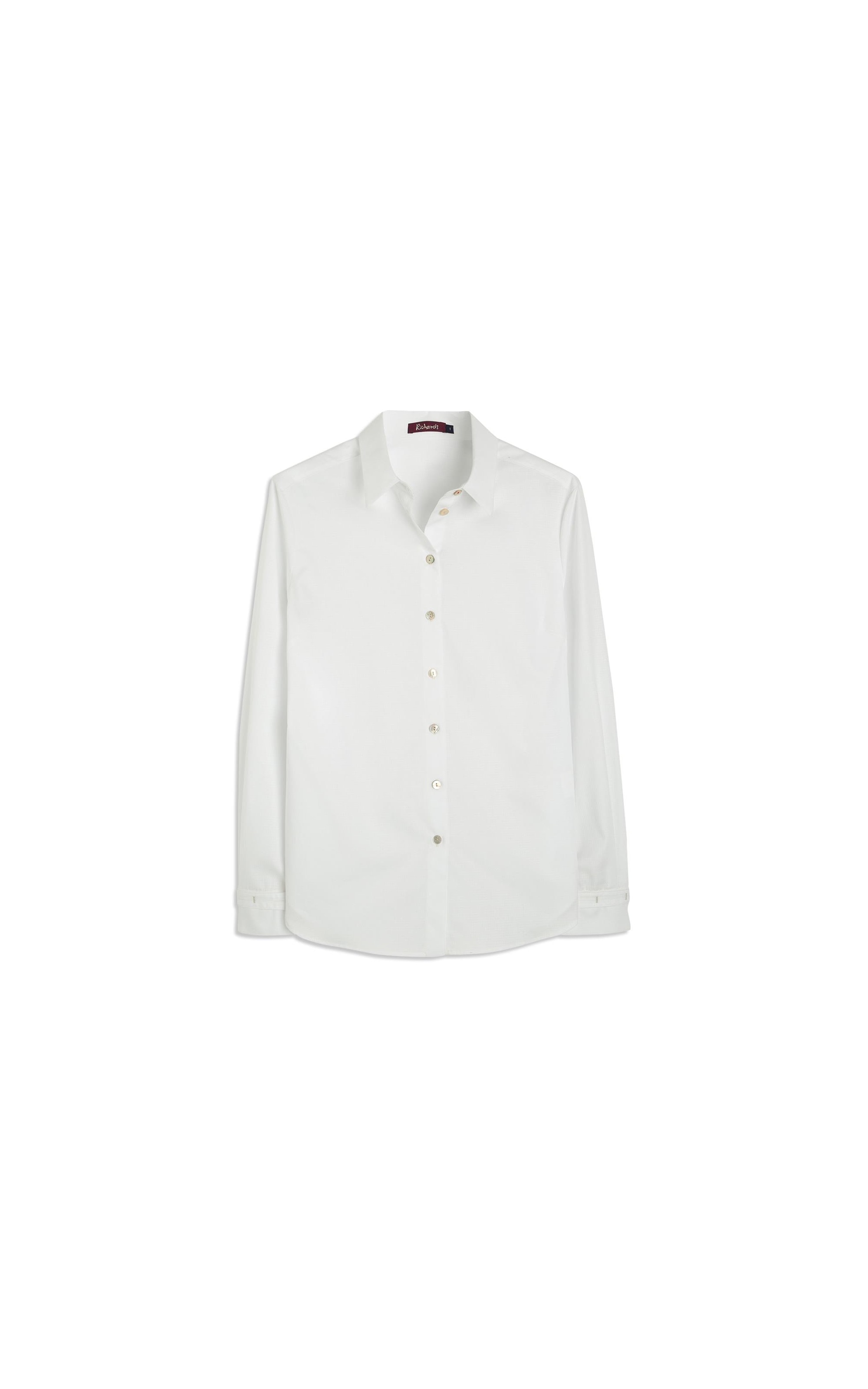 Camisa Leona Voil Maquinetado Branco