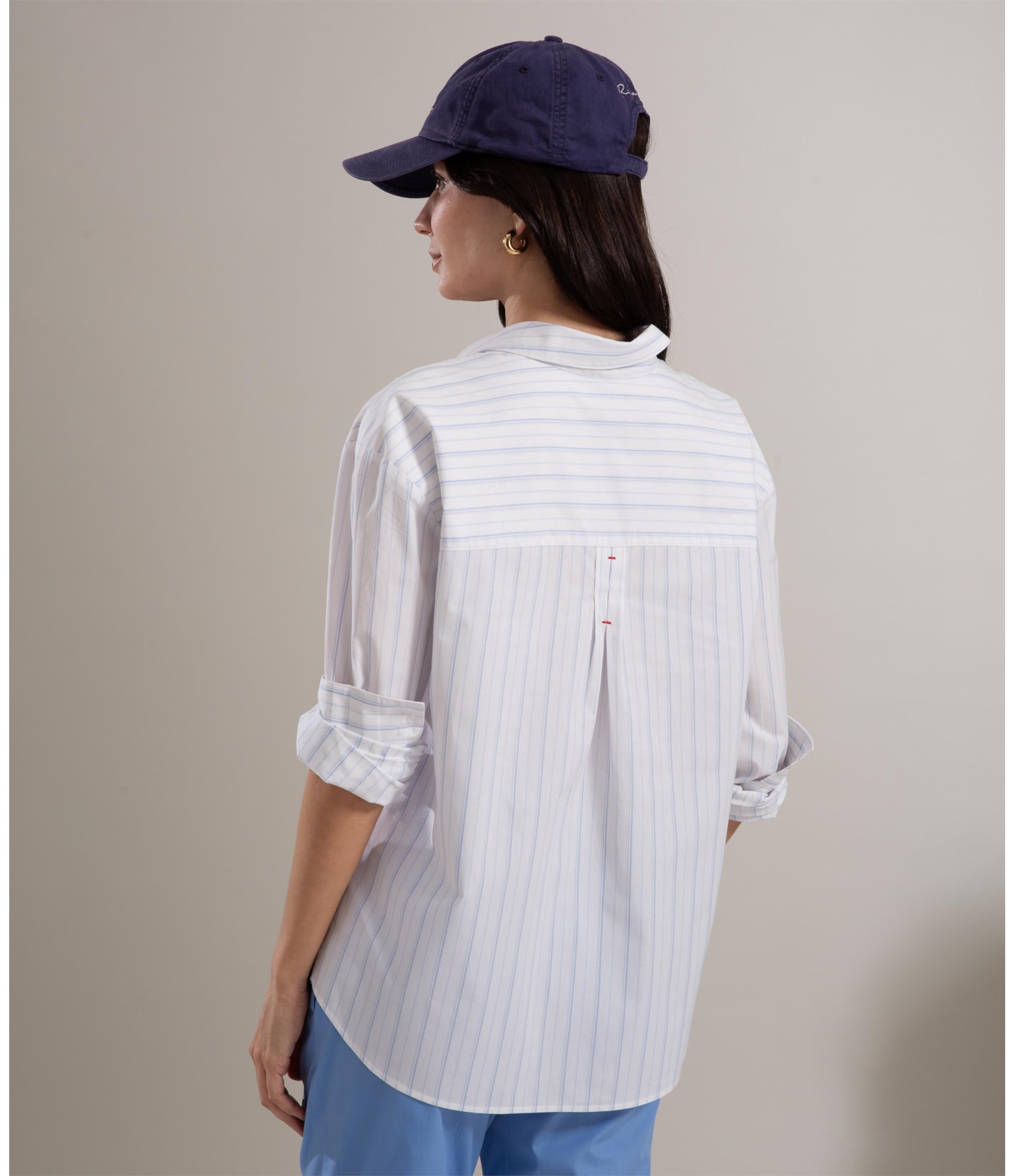 Camisa Lester Tricoline Azul Claro