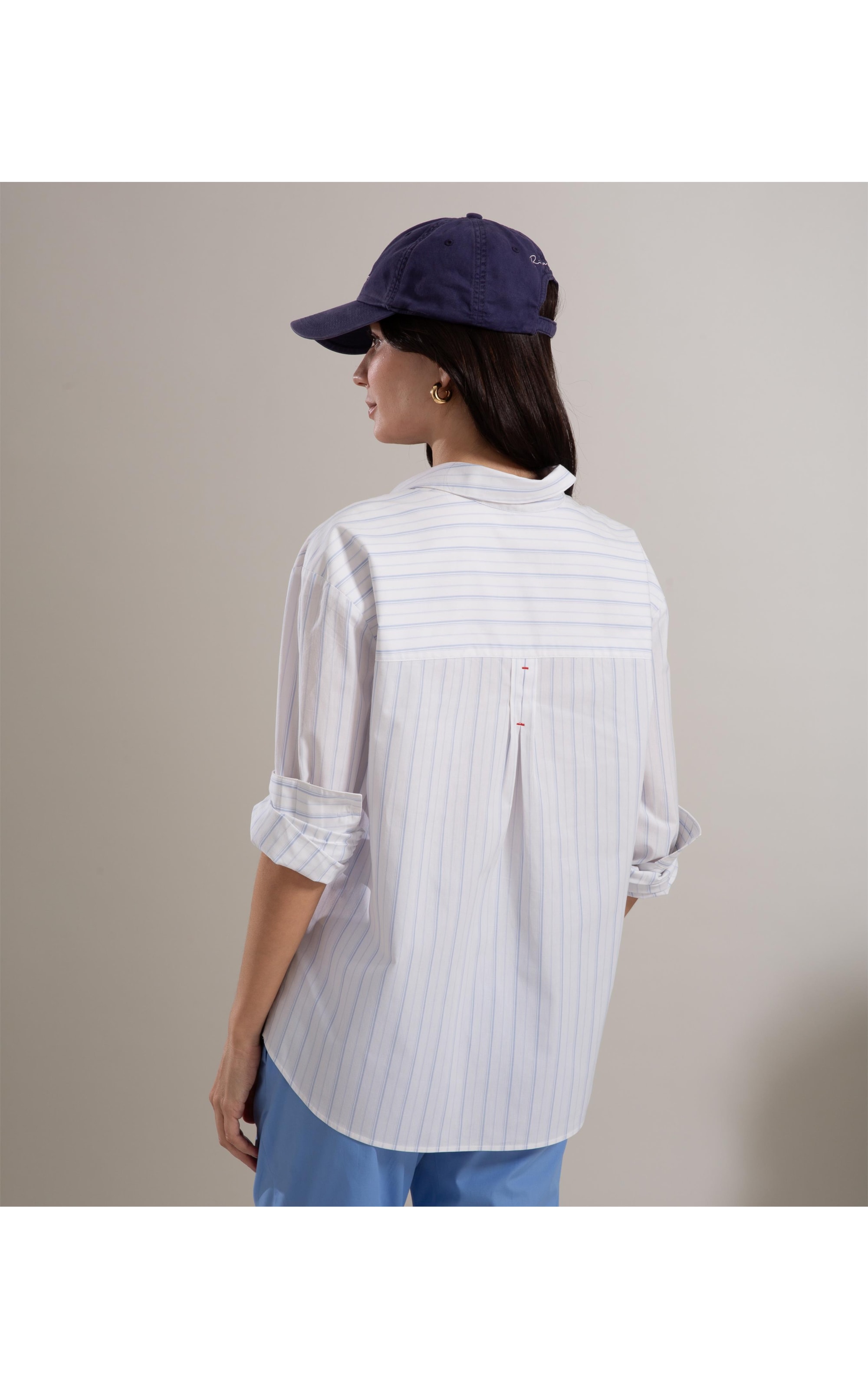 Camisa Lester Tricoline Azul Claro