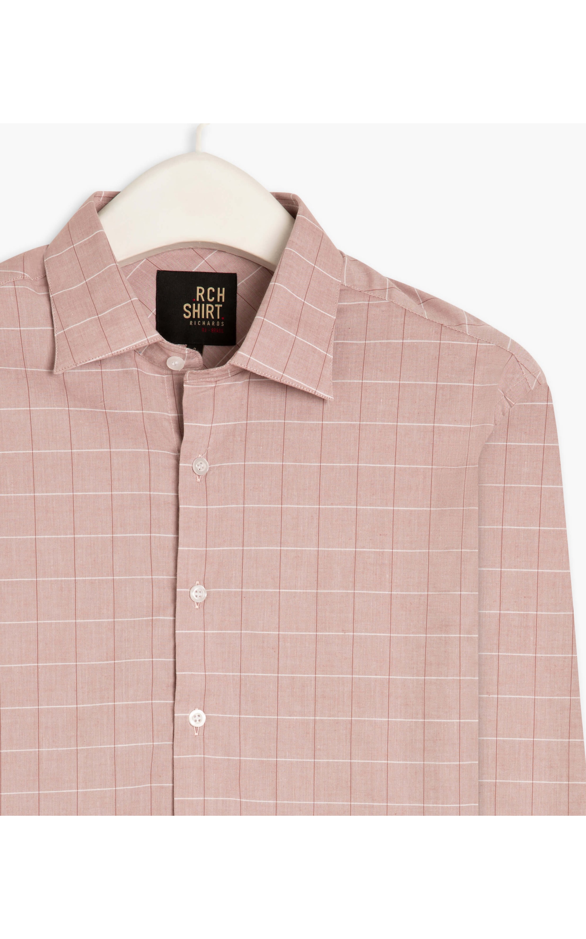 Camisa Liara Xadrez Fabiano Ml Rosa Velho
