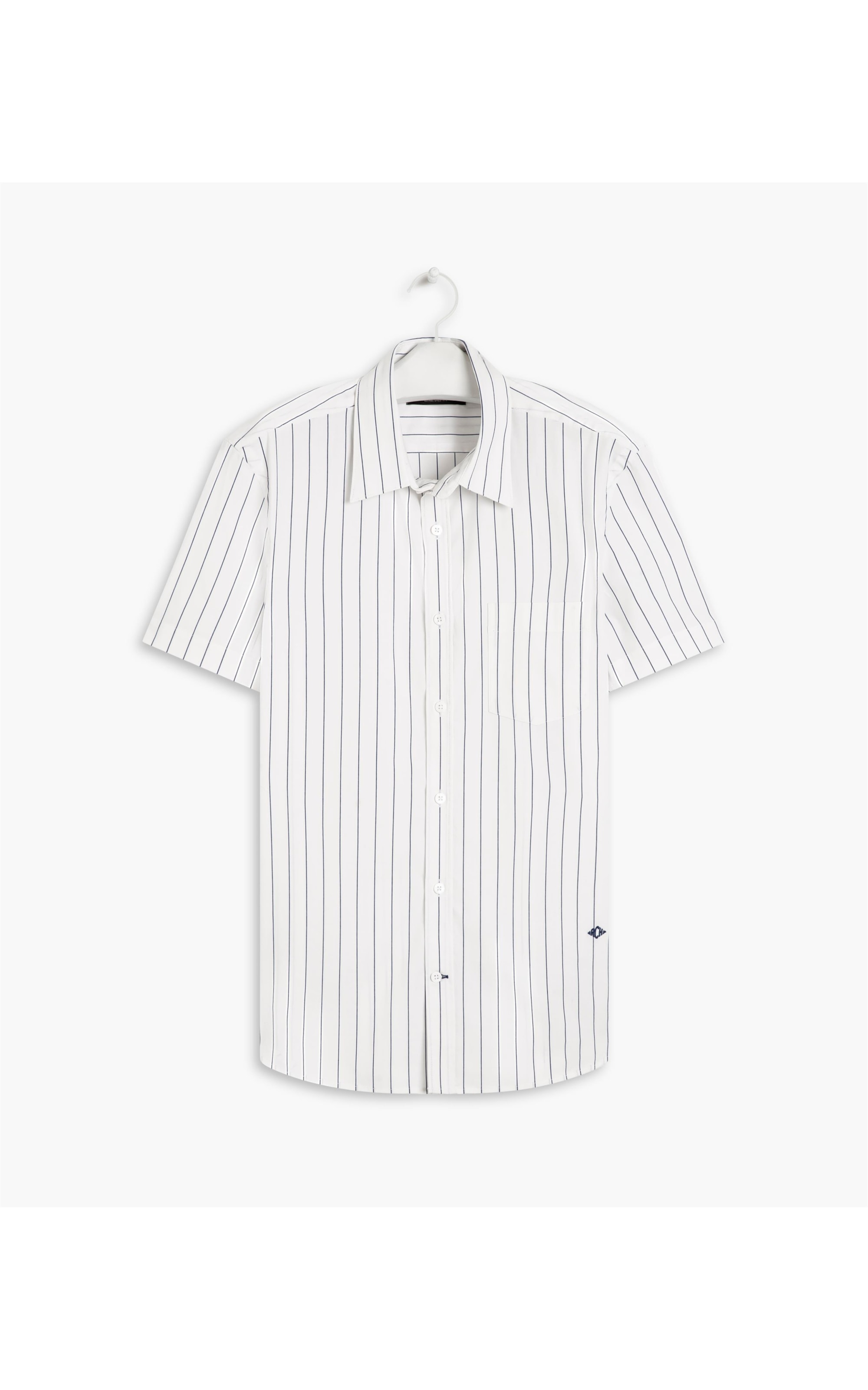 Camisa Lima Listrada Mc Azul Bic
