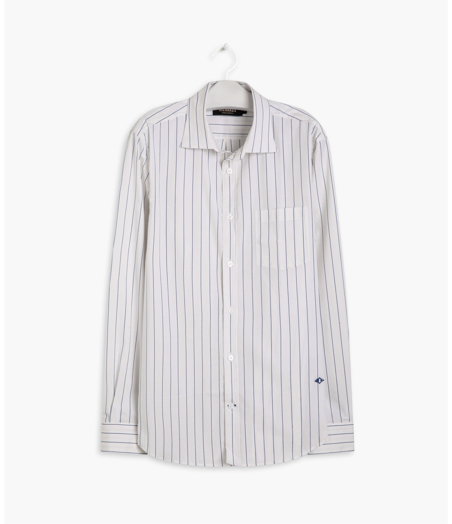 Camisa Lima Listrada Ml Azul Bic