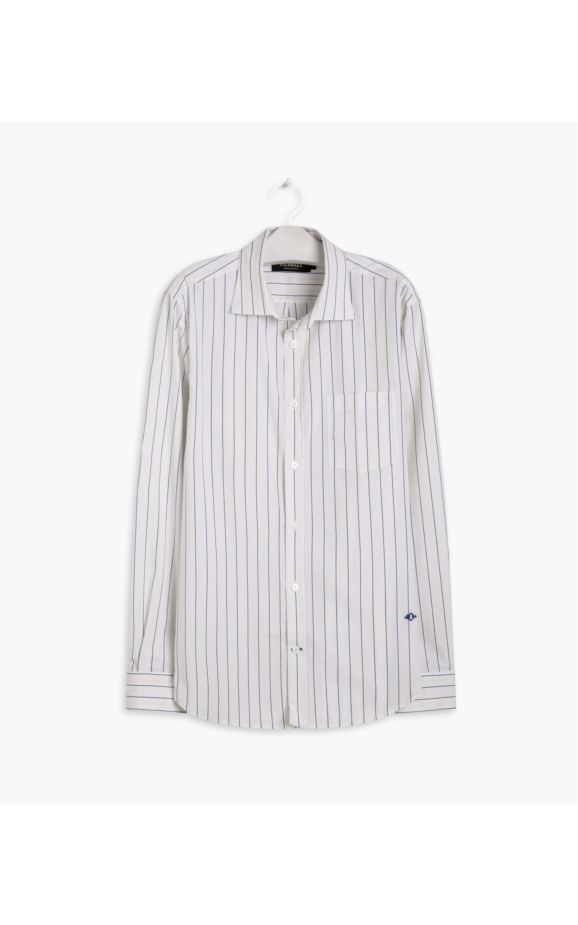Camisa Lima Listrada Ml Azul Bic