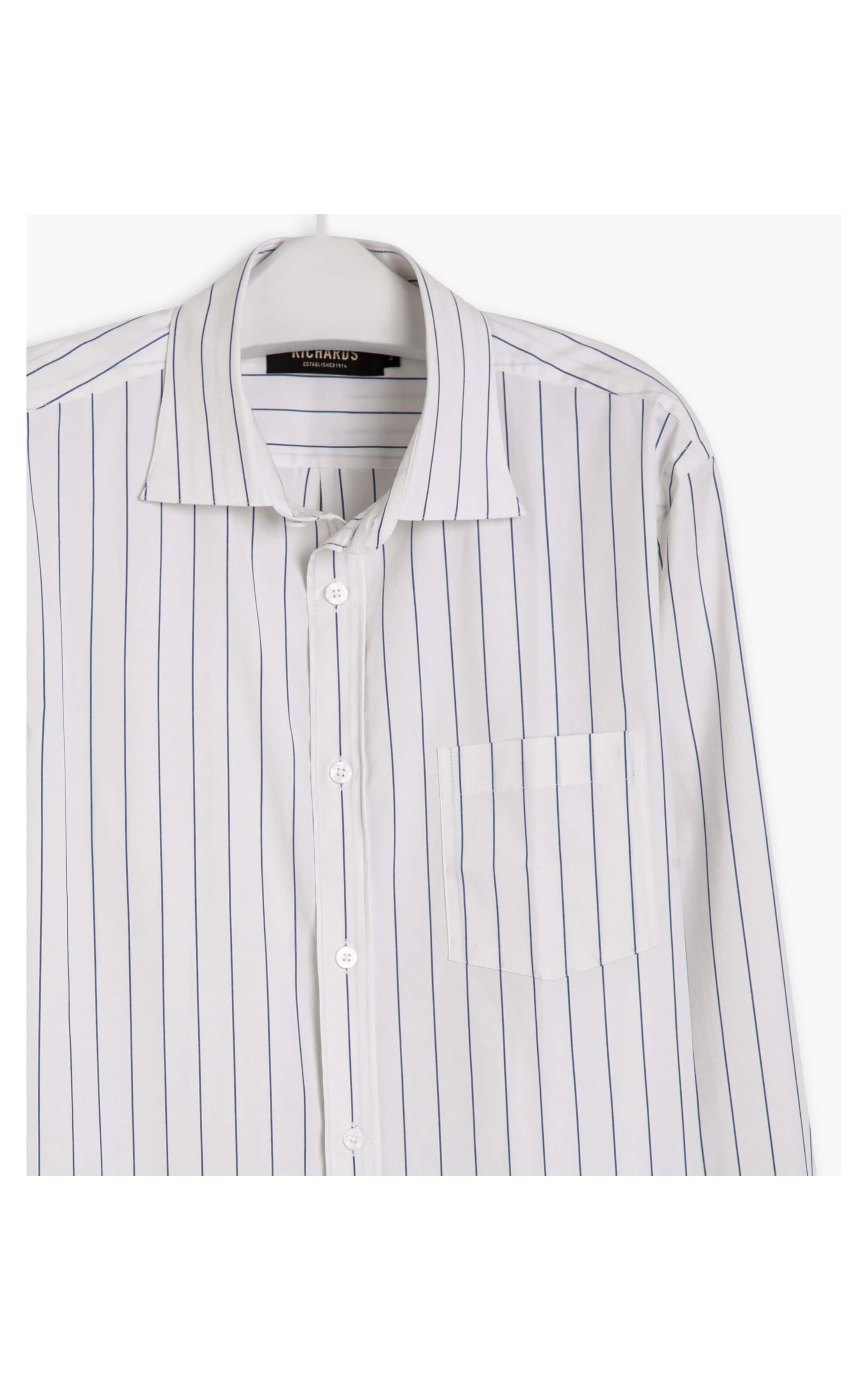 Camisa Lima Listrada Ml Azul Bic
