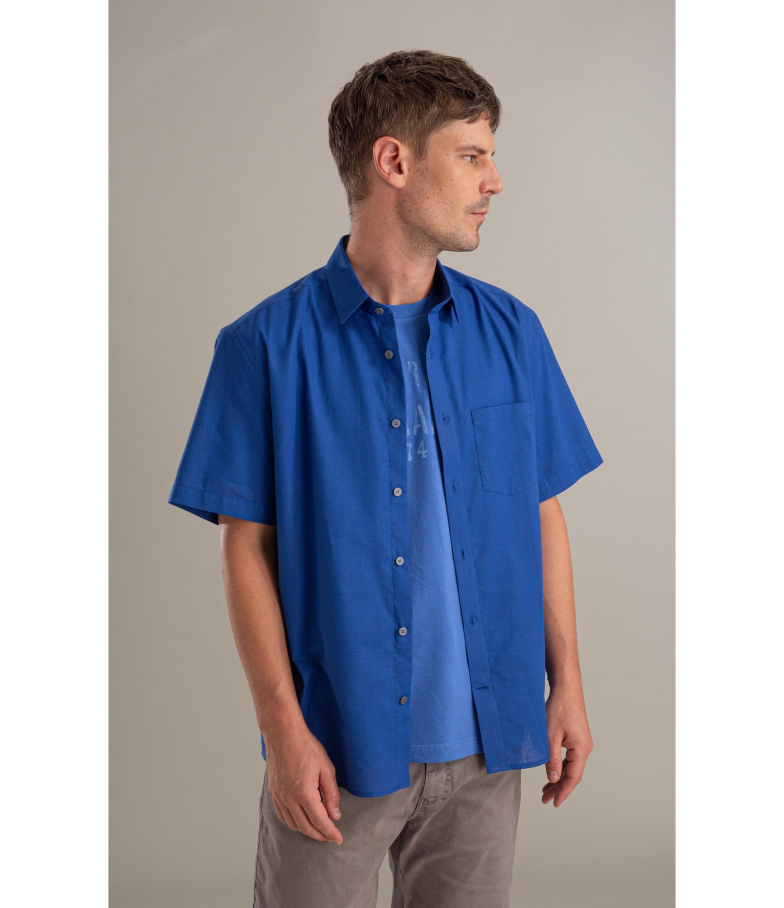 Camisa Linen Like Gabriel Royal