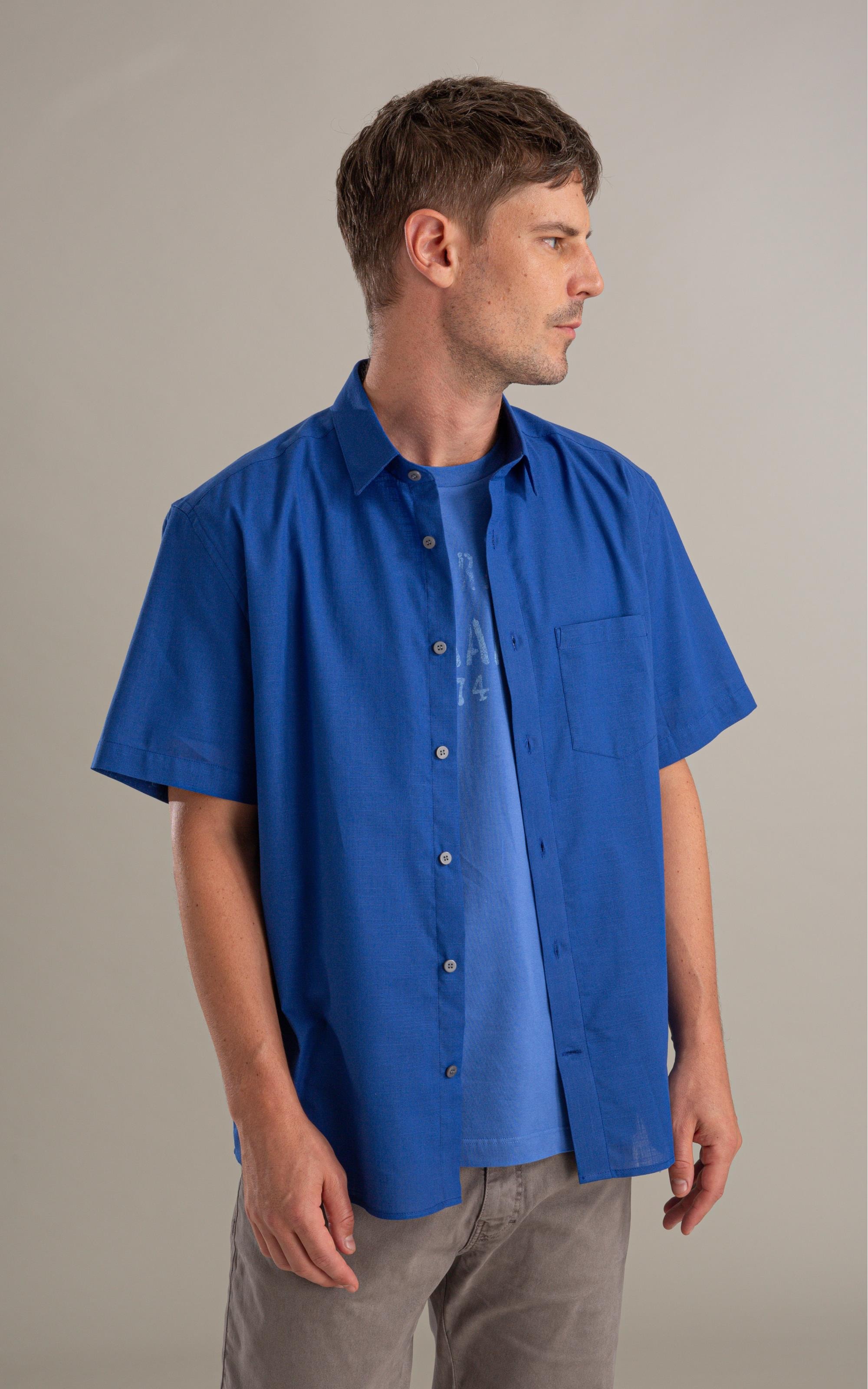 Camisa Linen Like Gabriel Royal