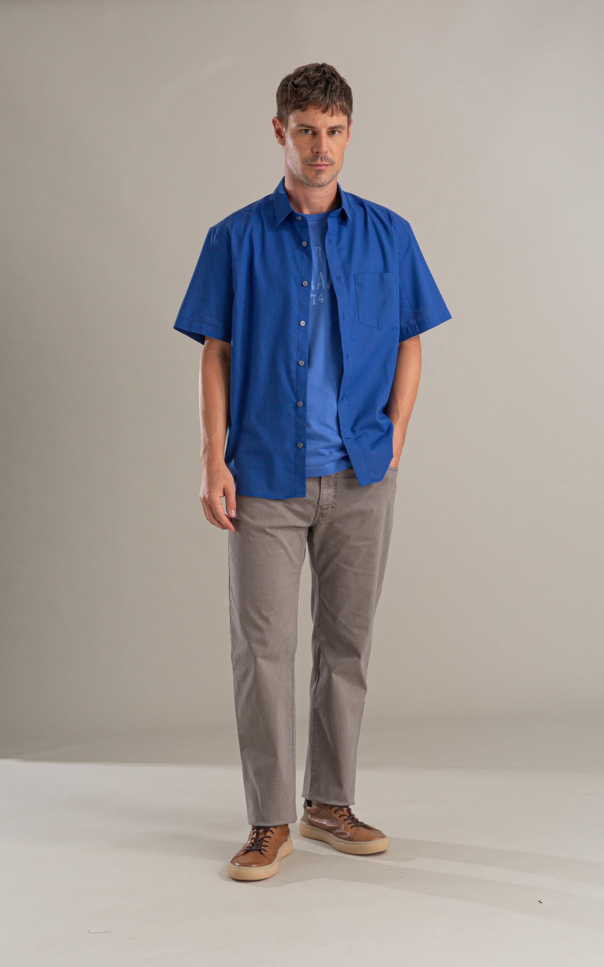 Camisa Linen Like Gabriel Royal