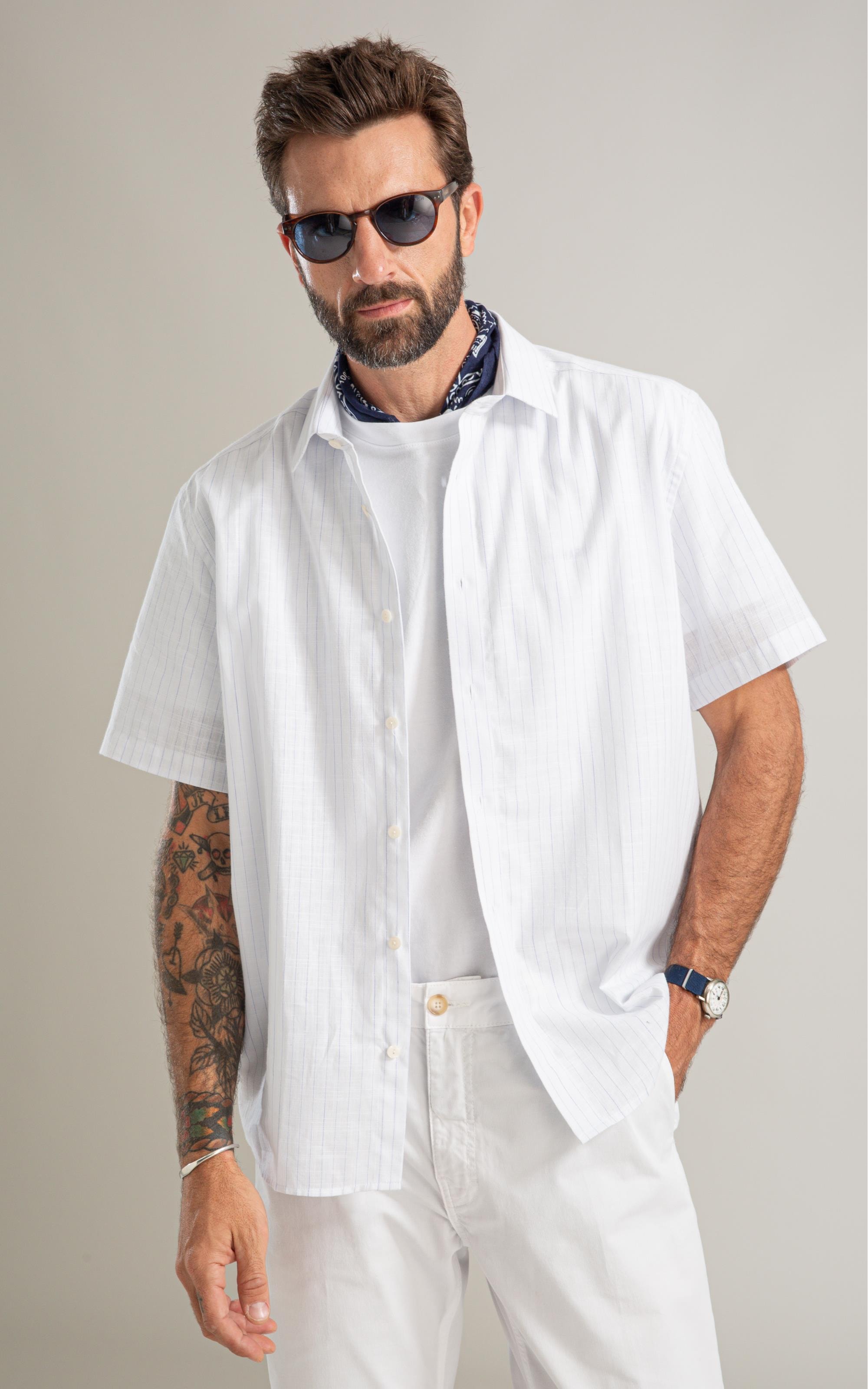 Camisa Linen Like Listrado Angelo Mc Hortencia