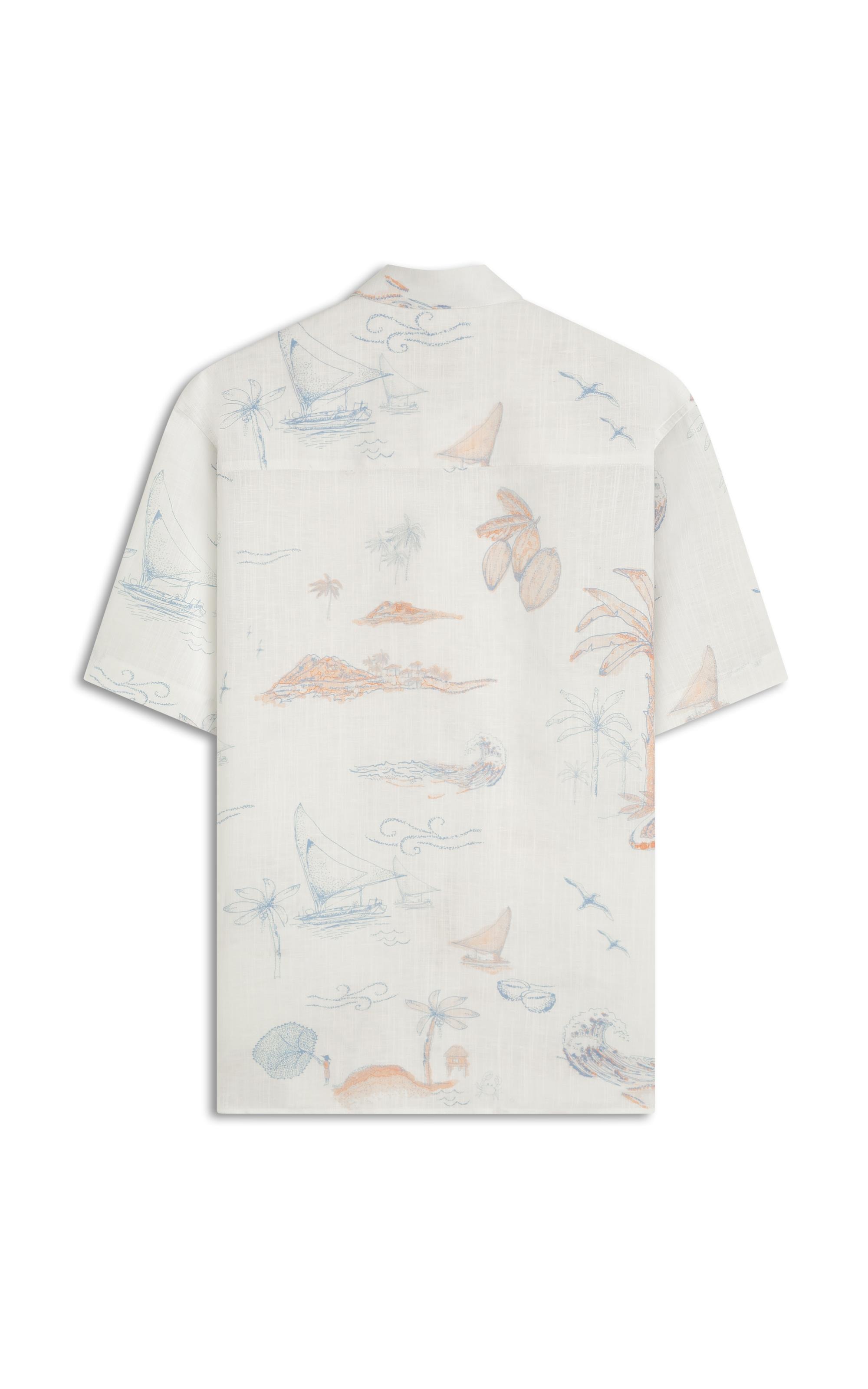 Camisa Linen Like Sereia Mc Off White