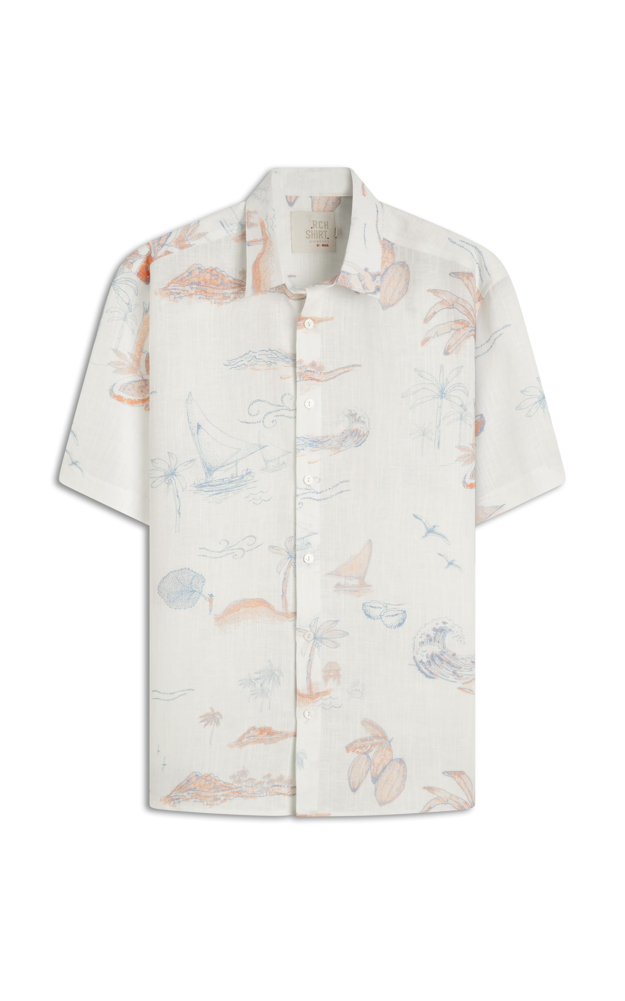 Camisa Linen Like Sereia Mc Off White