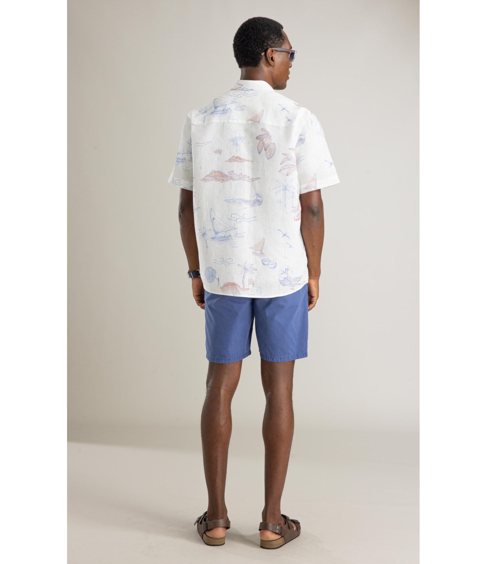 Camisa Linen Like Sereia Mc Off White