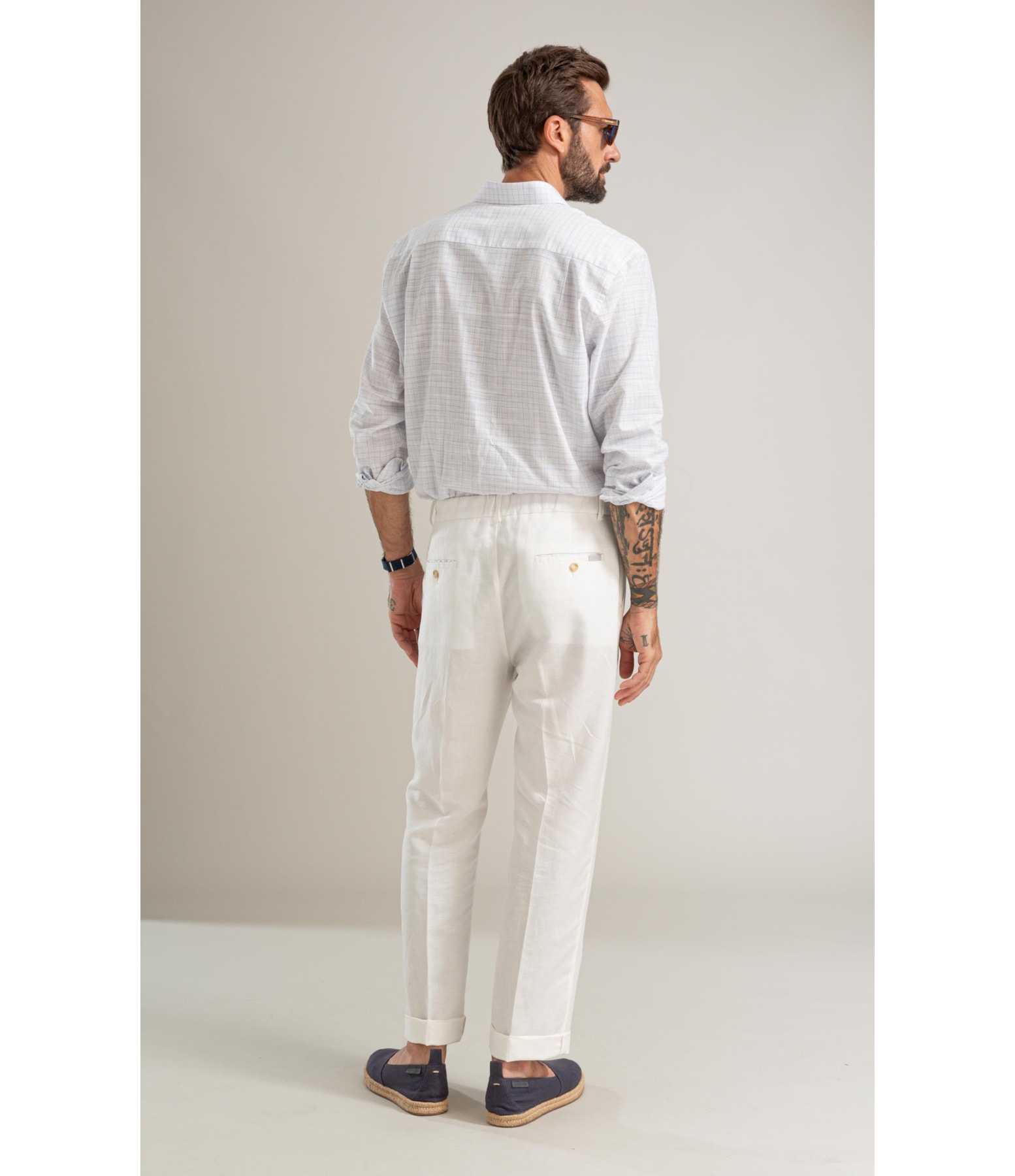 Camisa Linen Like Xadrez Rafael Ml Hortencia