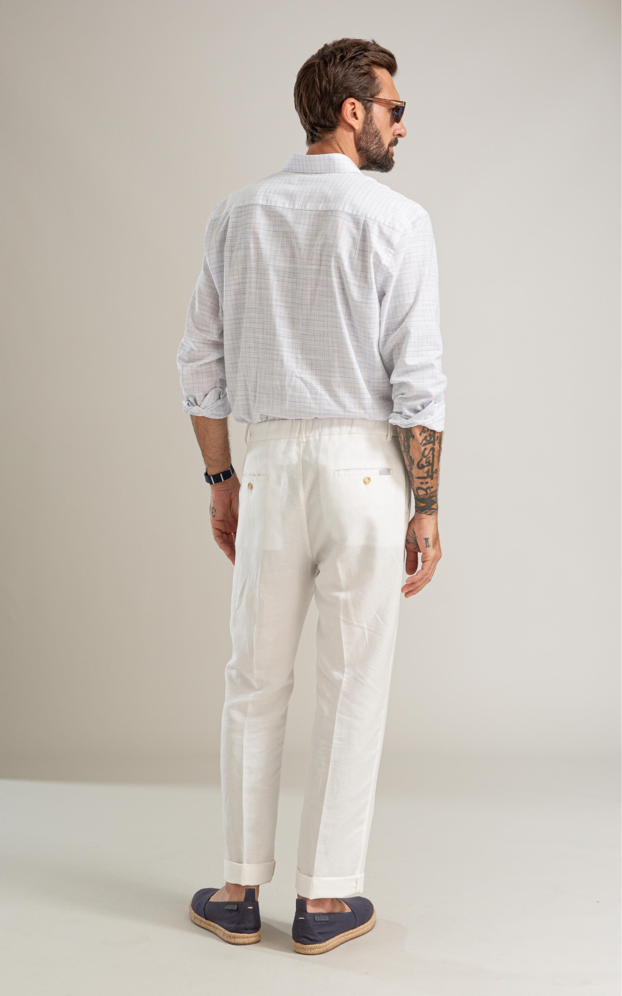 Camisa Linen Like Xadrez Rafael Ml Hortencia