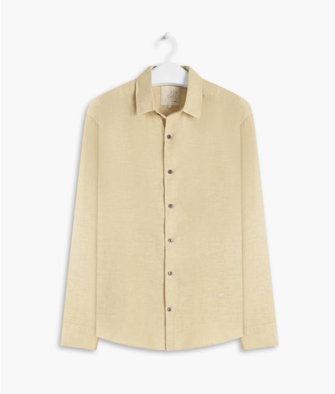 Camisa Linho  Alexandre Amarelo