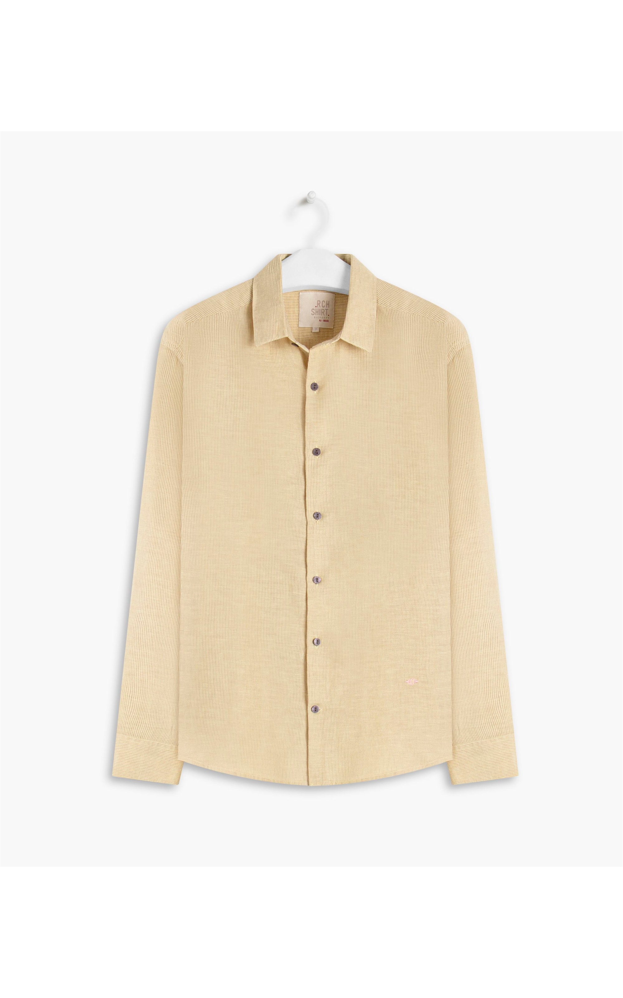 Camisa Linho  Alexandre Amarelo