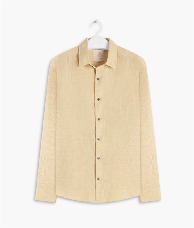 Camisa Linho  Alexandre Amarelo