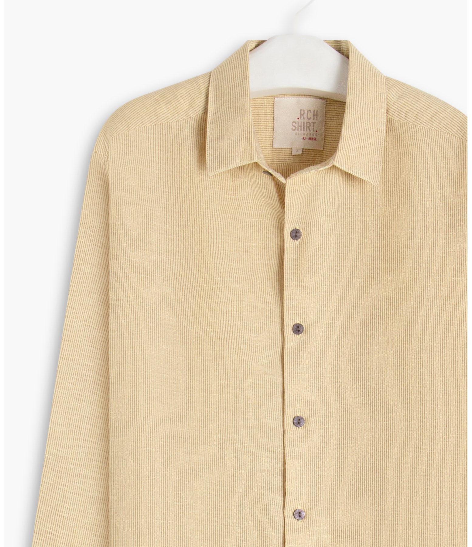 Camisa Linho  Alexandre Amarelo