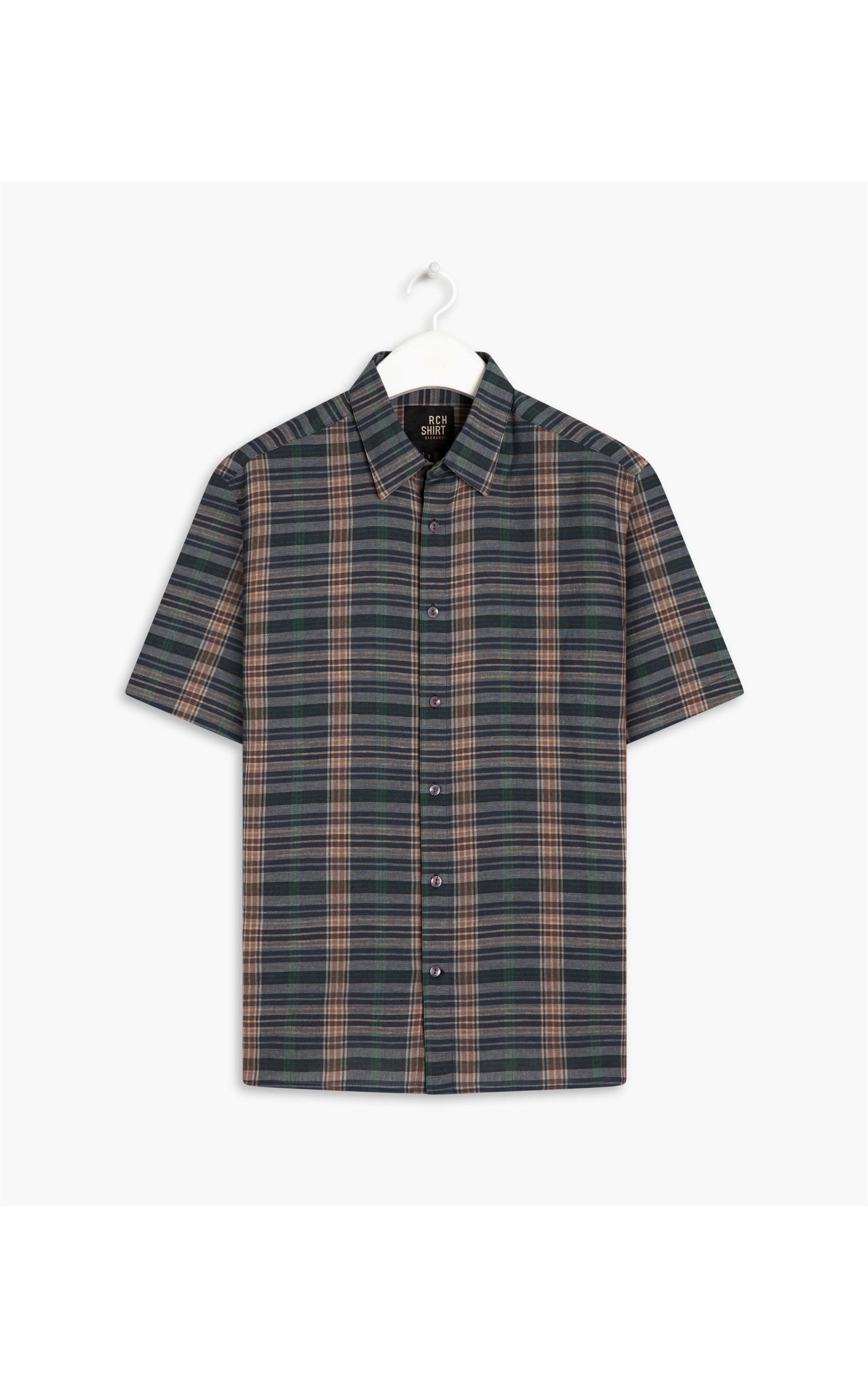 Camisa Linho  Alexandre Marrom
