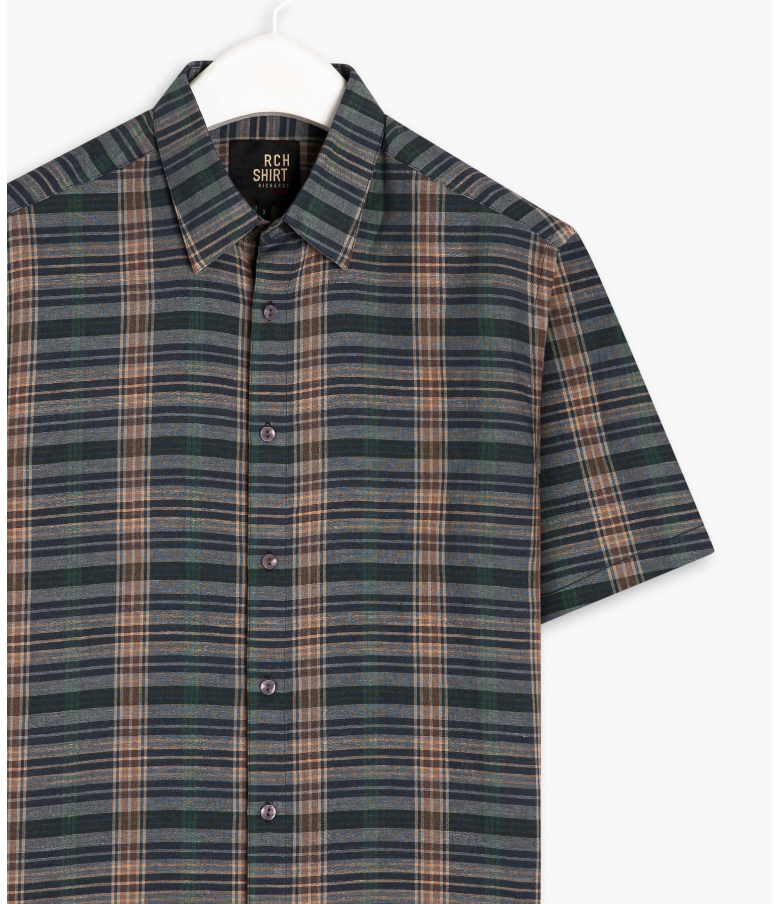 Camisa Linho  Alexandre Marrom