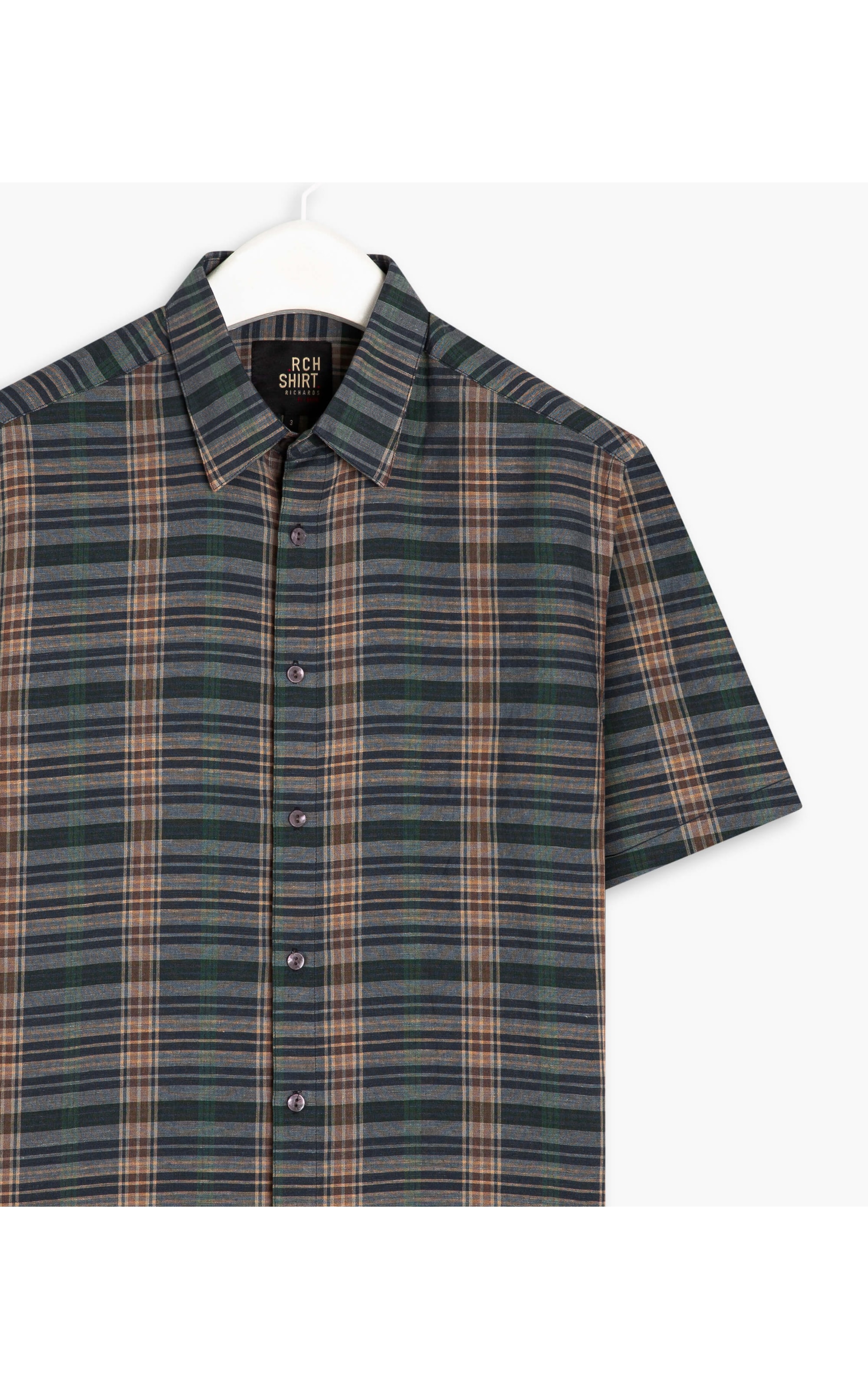 Camisa Linho  Alexandre Marrom