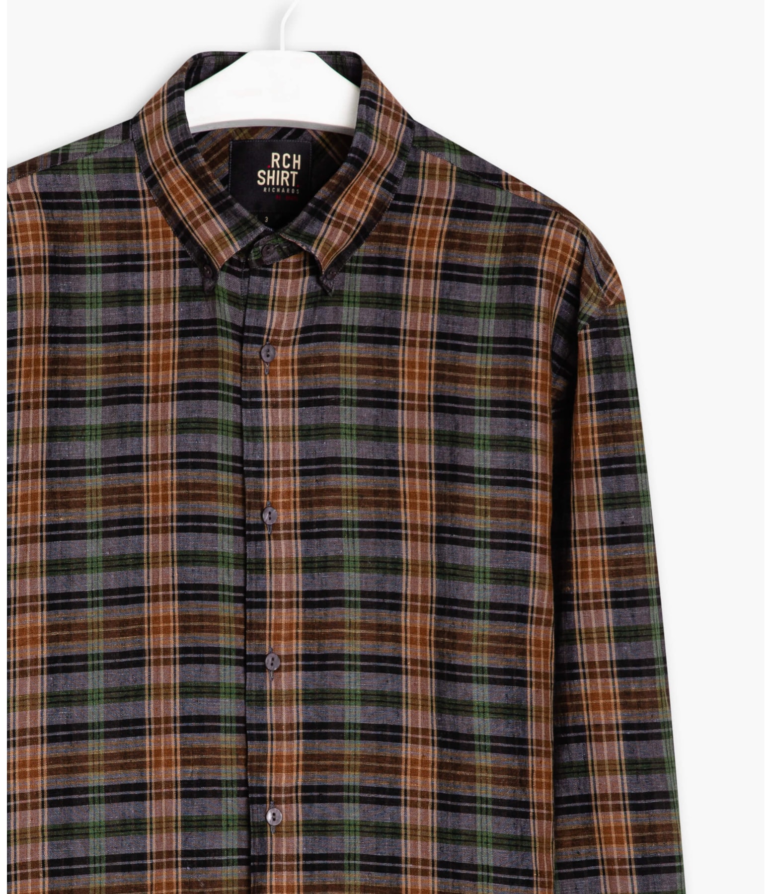 Camisa Linho  Alexandre Marrom