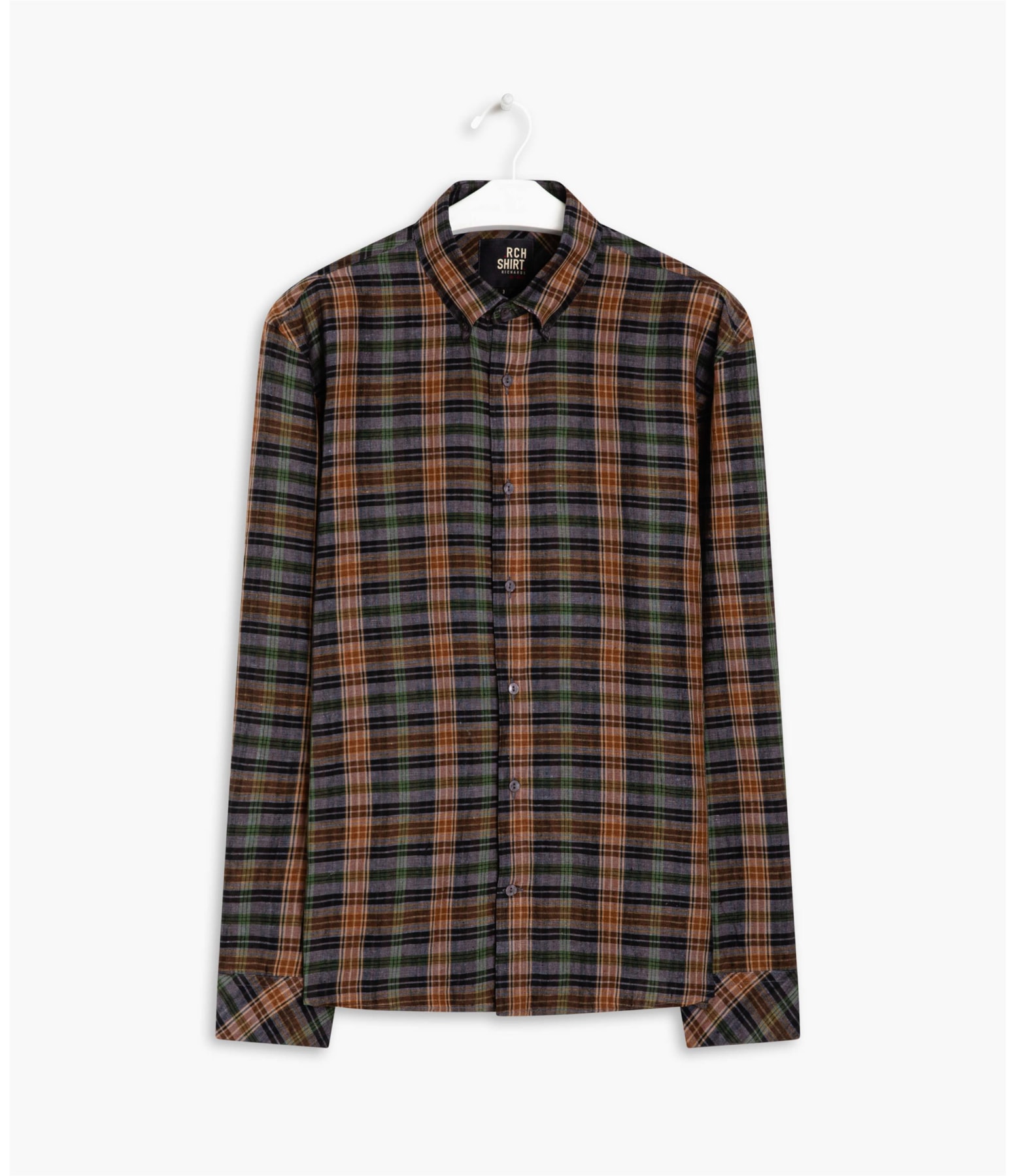 Camisa Linho  Alexandre Marrom