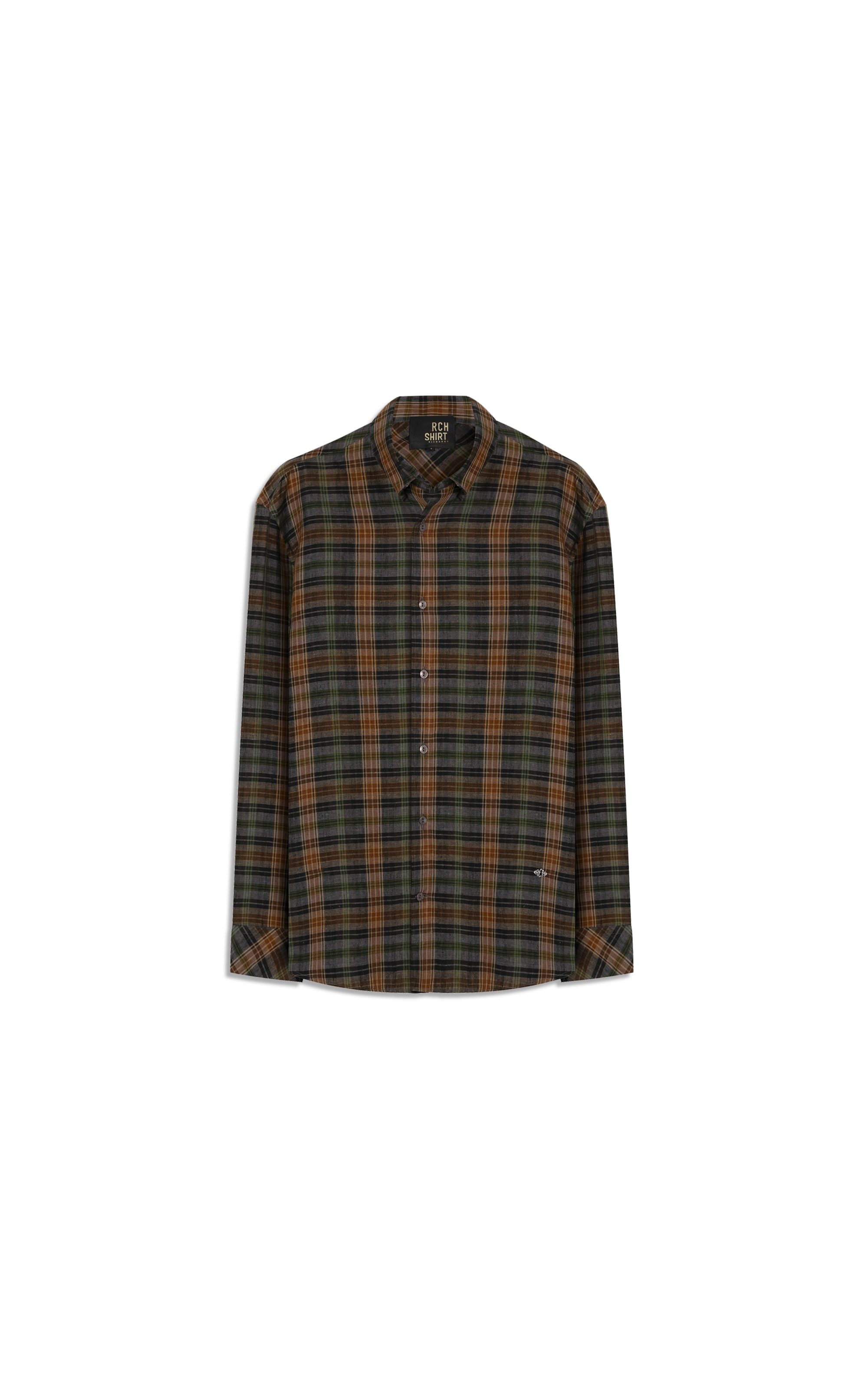 Camisa Linho  Alexandre Ml Marrom