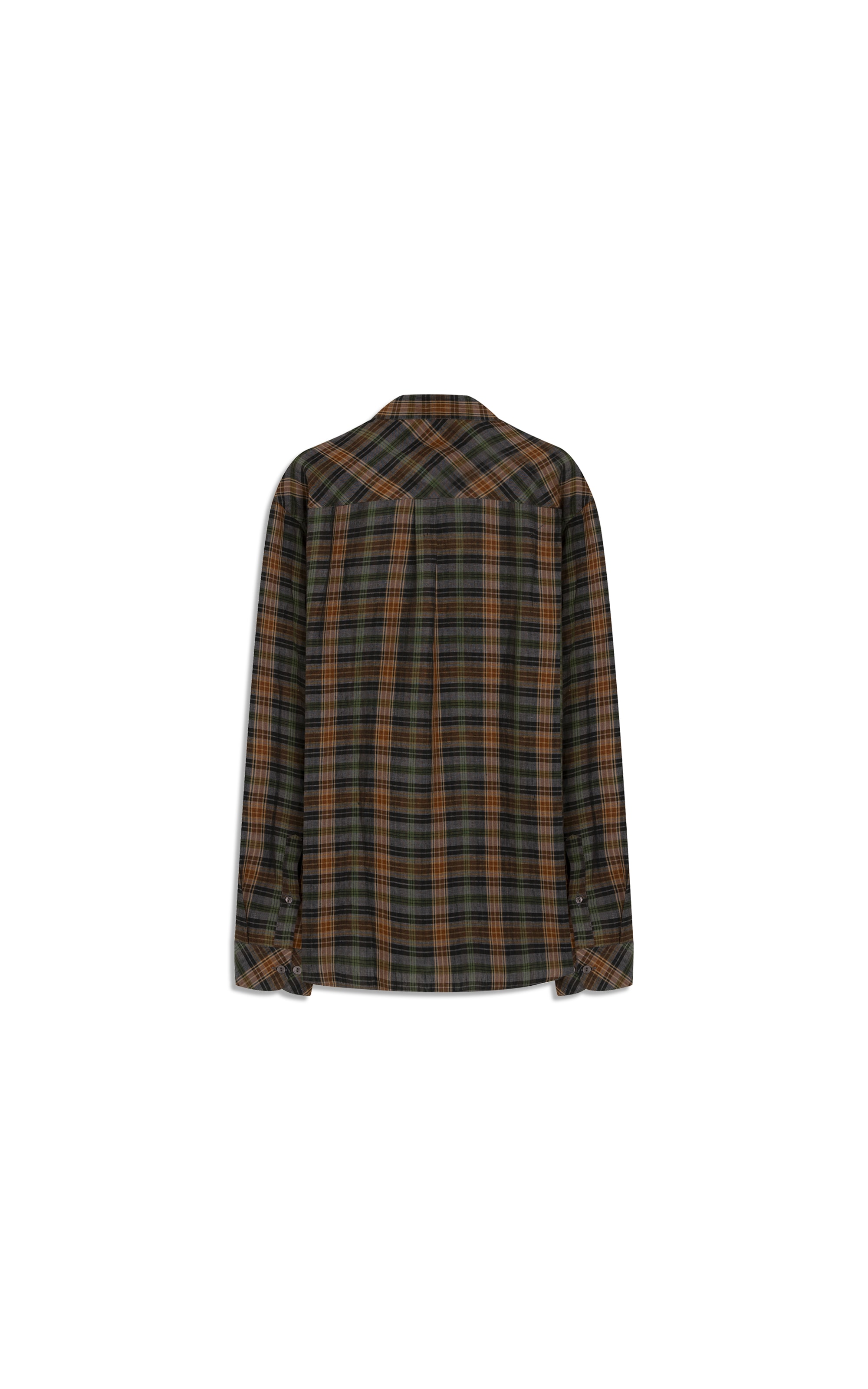 Camisa Linho  Alexandre Ml Marrom