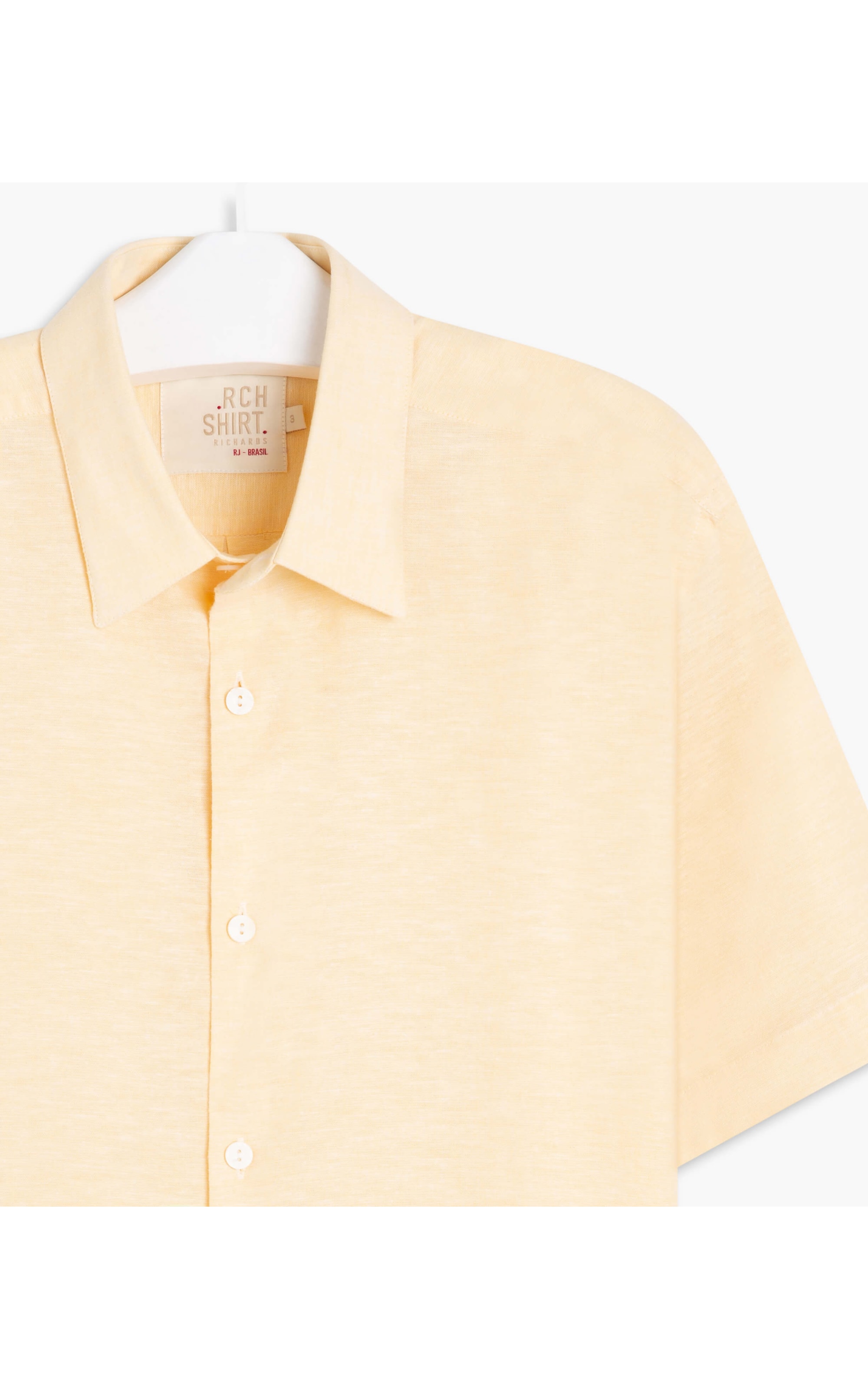 Camisa Linho Amarelo