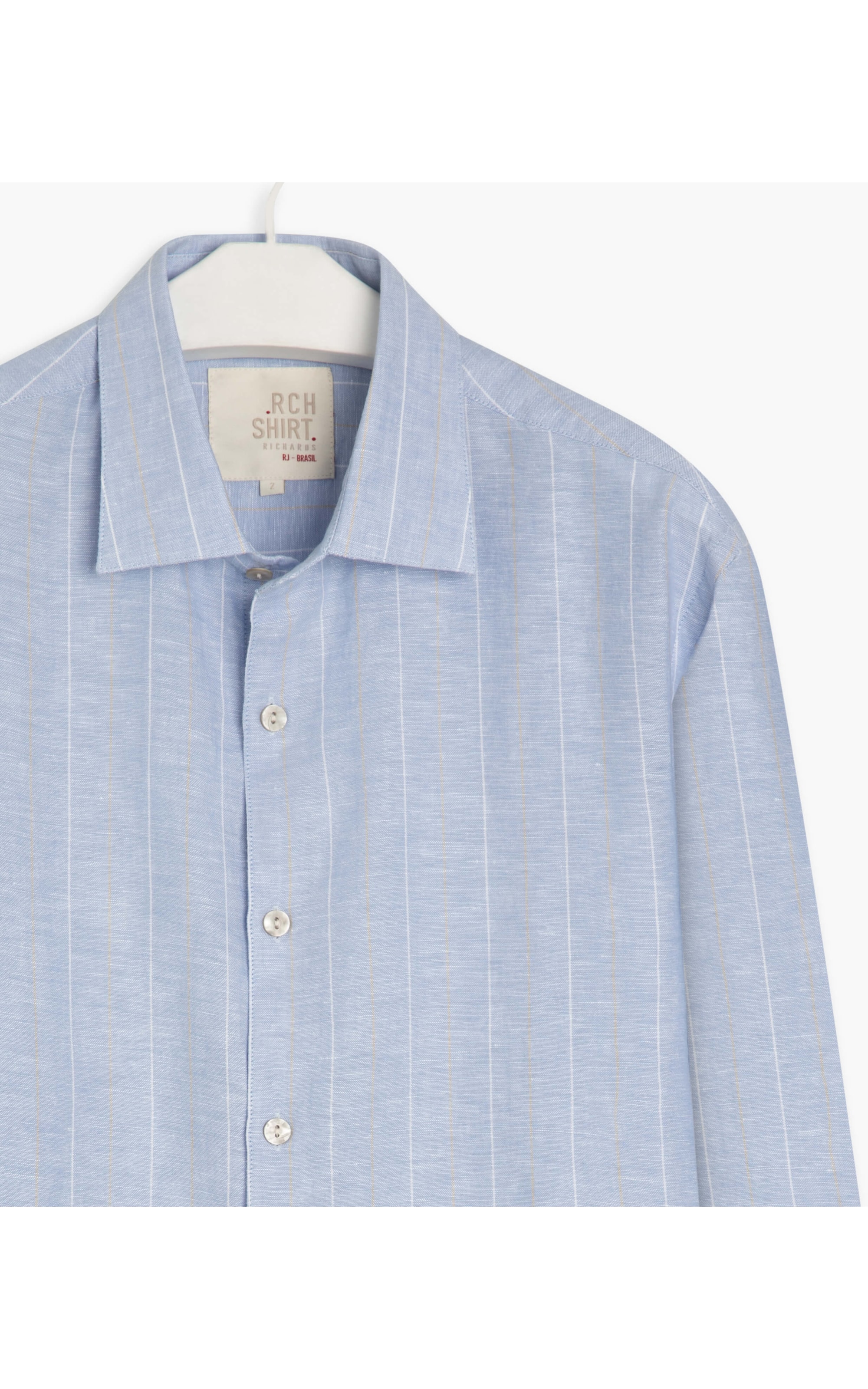 Camisa Linho  Arthur Azul Bic