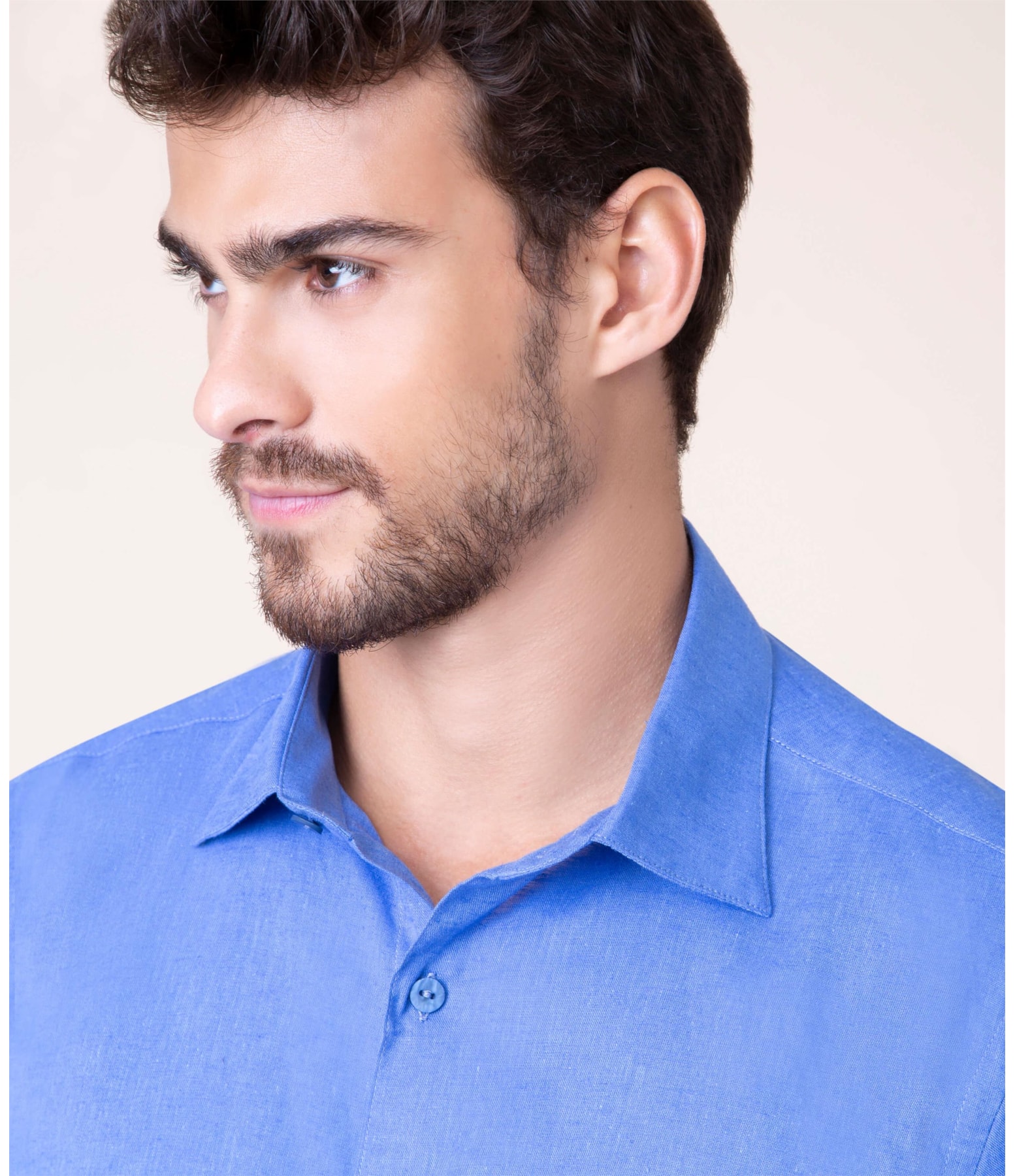 Camisa Linho Azul Bic