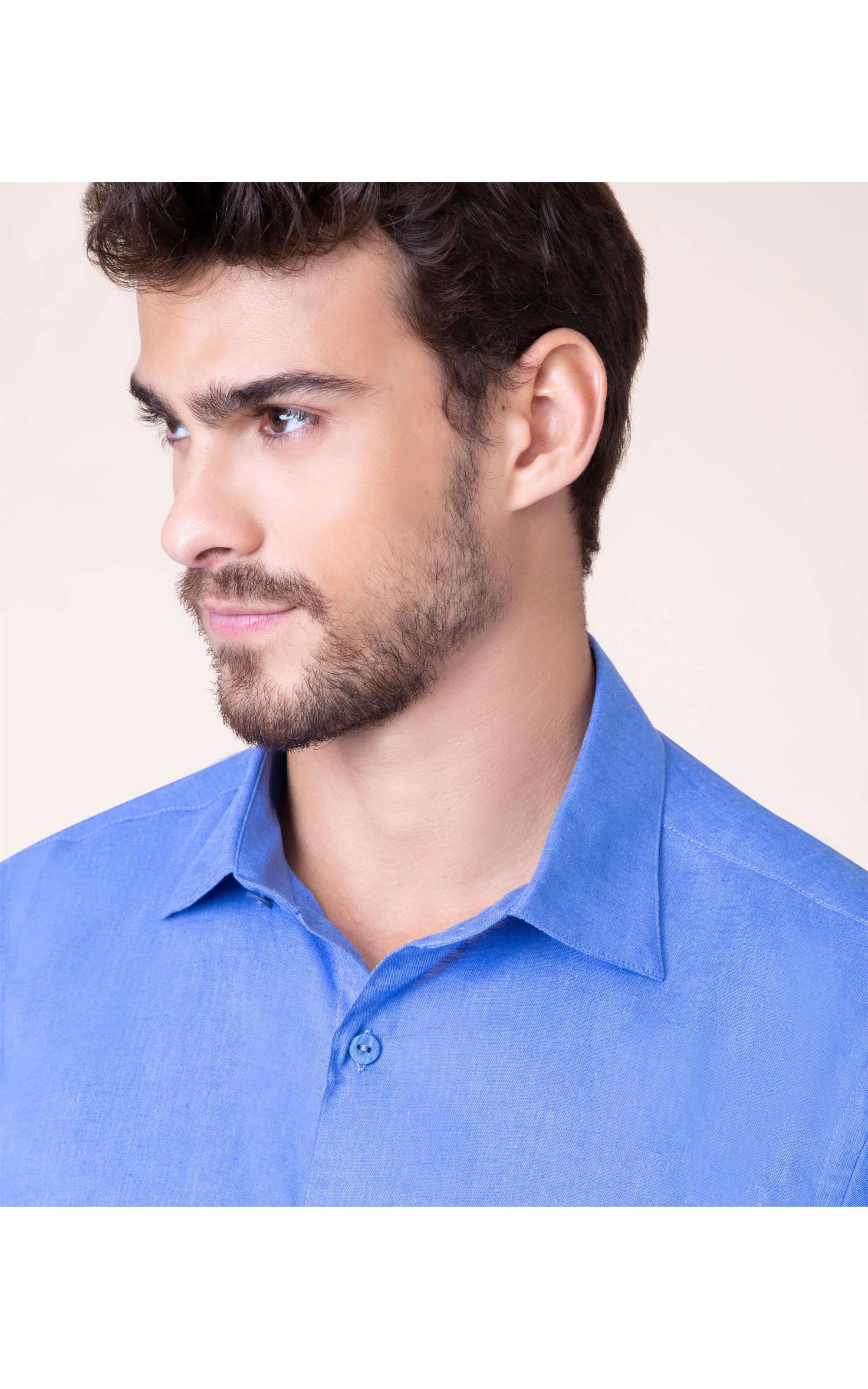 Camisa Linho Azul Bic