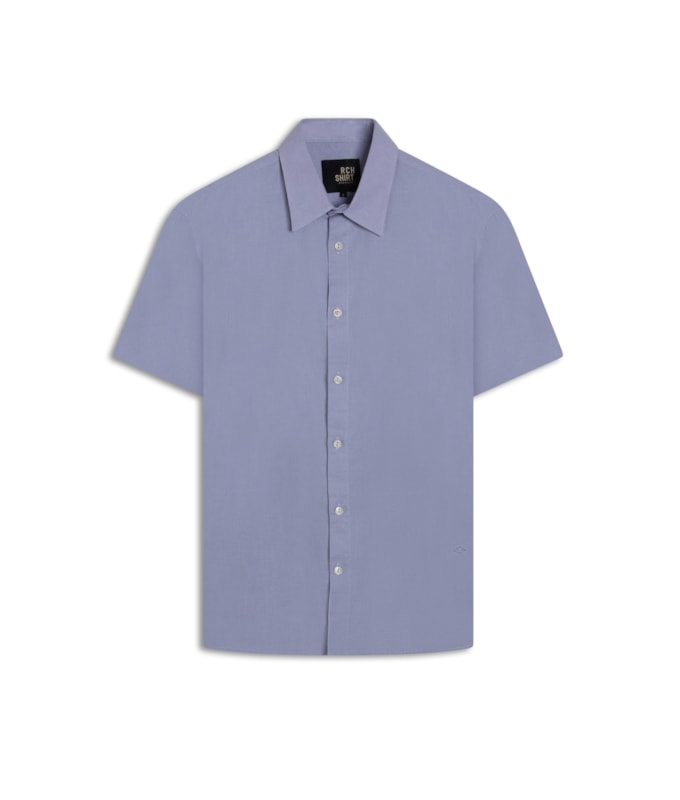 Camisa Linho Azul Claro