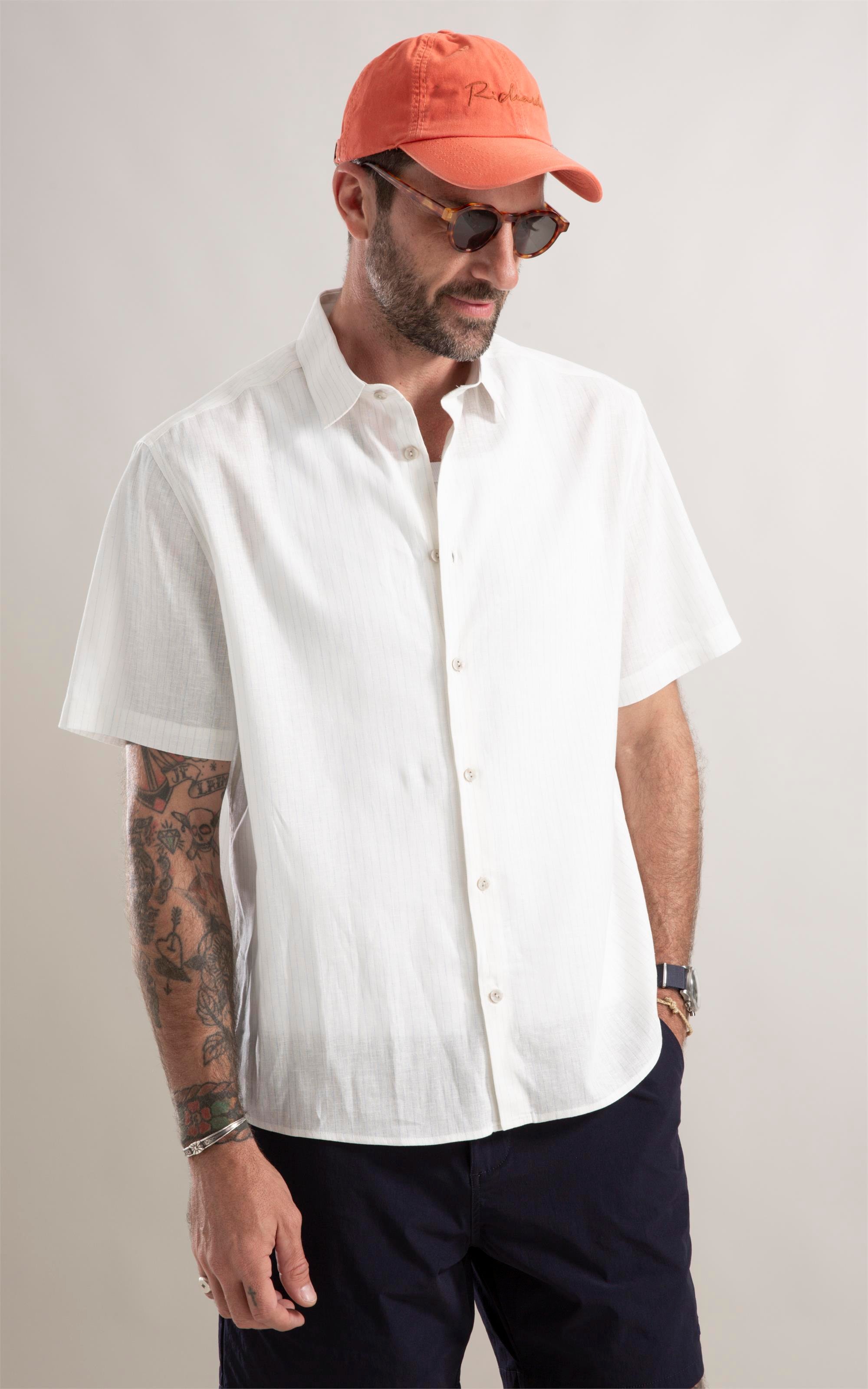 Camisa Linho Azul Claro