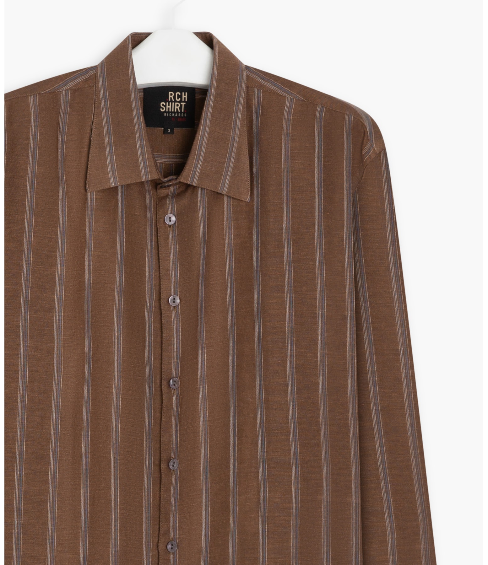 Camisa Linho  Bali Ml Marrom
