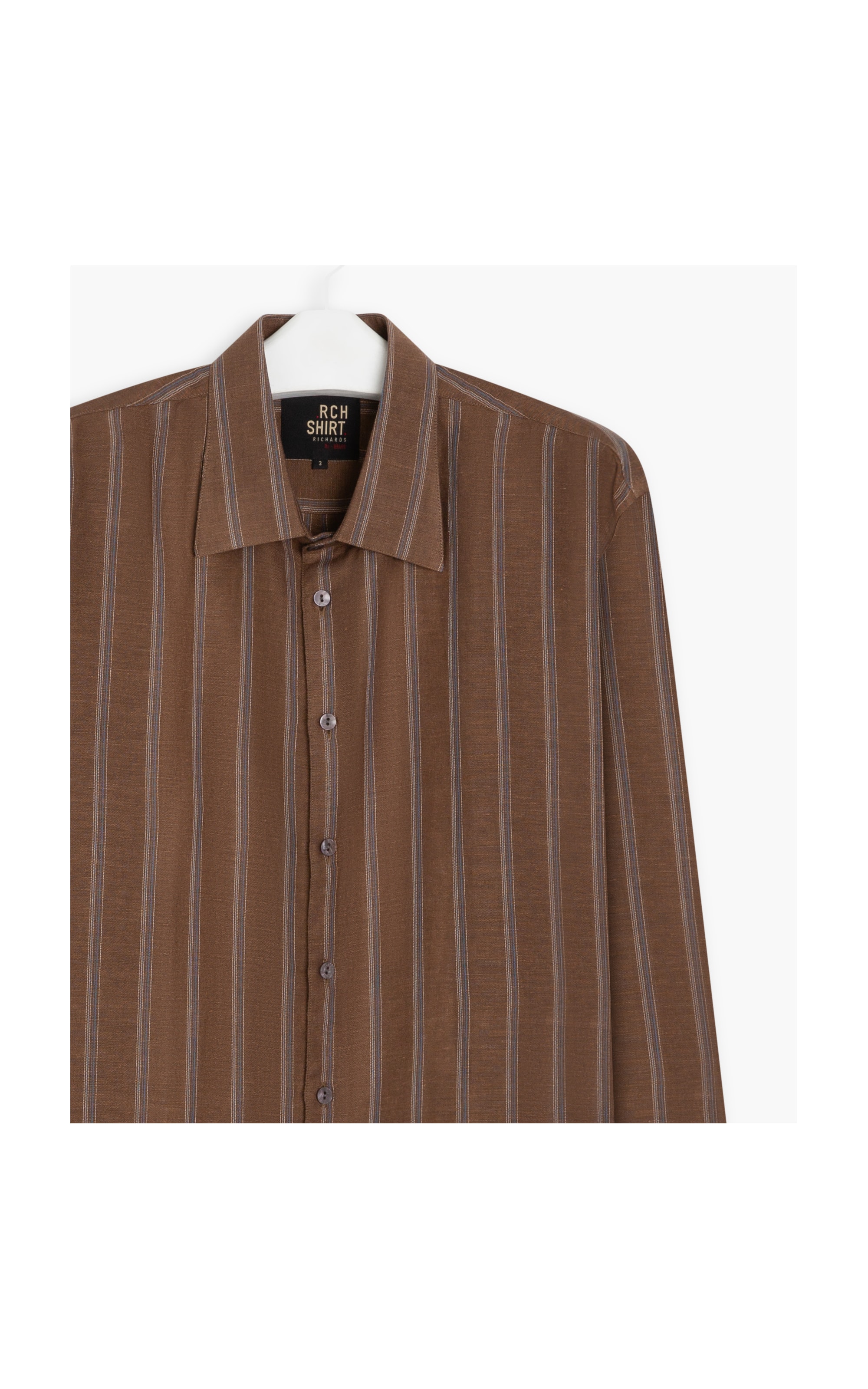 Camisa Linho  Bali Ml Marrom