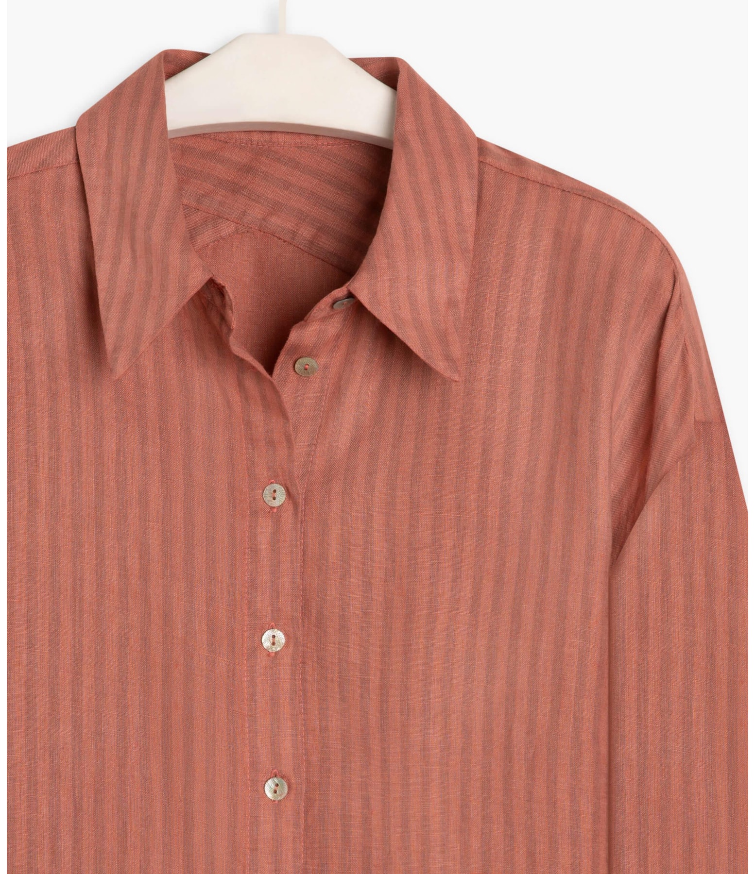 Camisa Linho  Berlim Coral