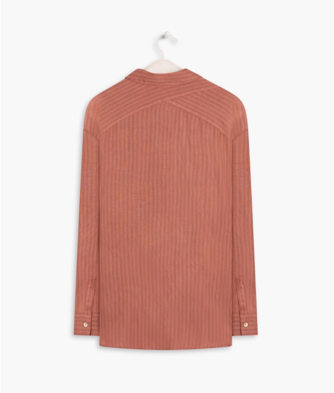 Camisa Linho  Berlim Coral