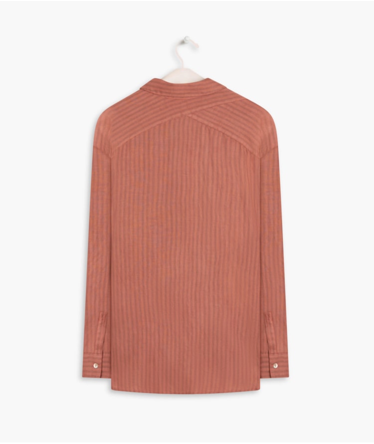 Camisa Linho  Berlim Coral