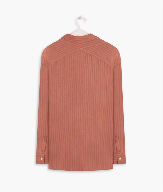 Camisa Linho  Berlim Coral