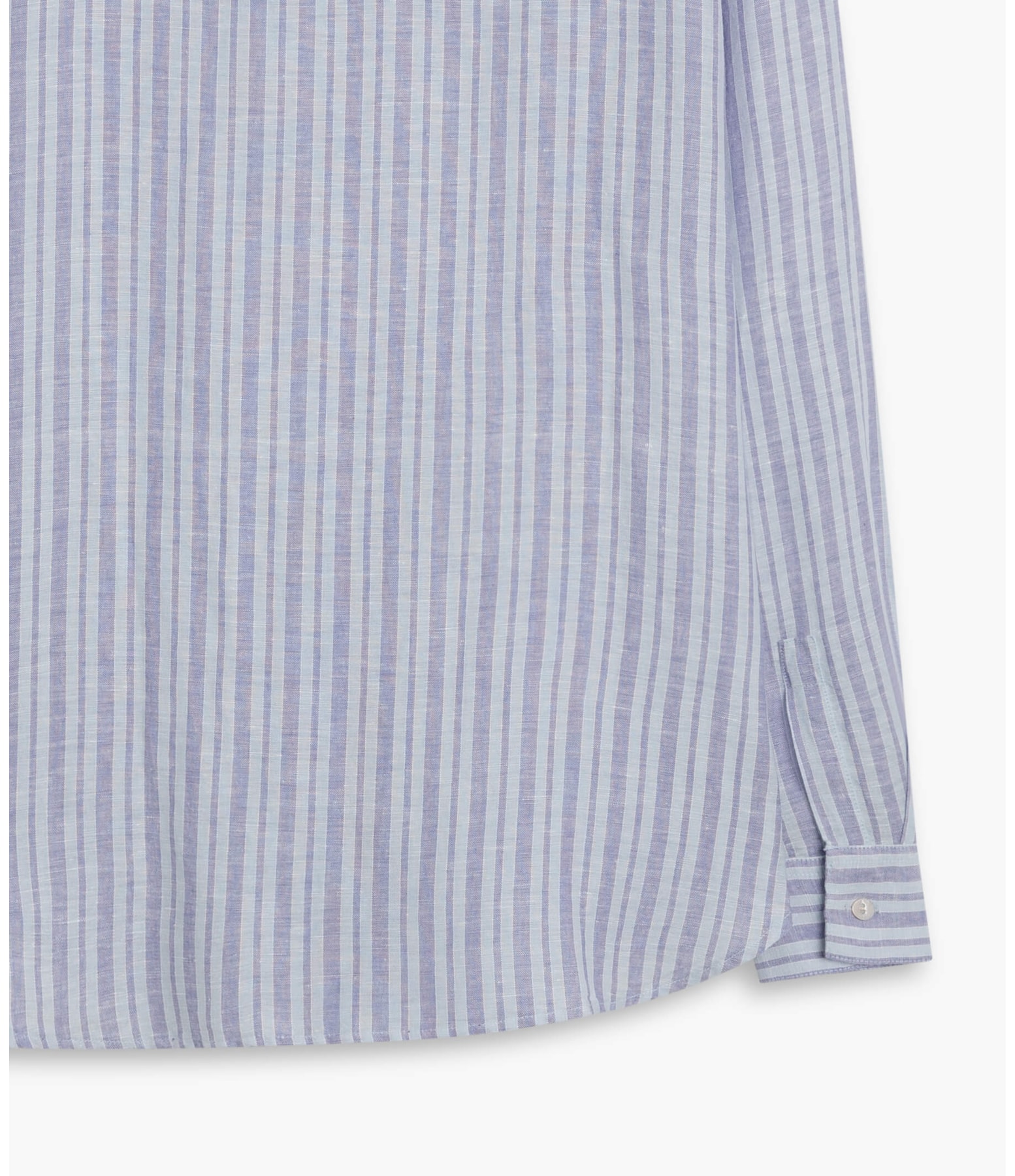 Camisa Linho  Berlim Stripe Azul Pervante