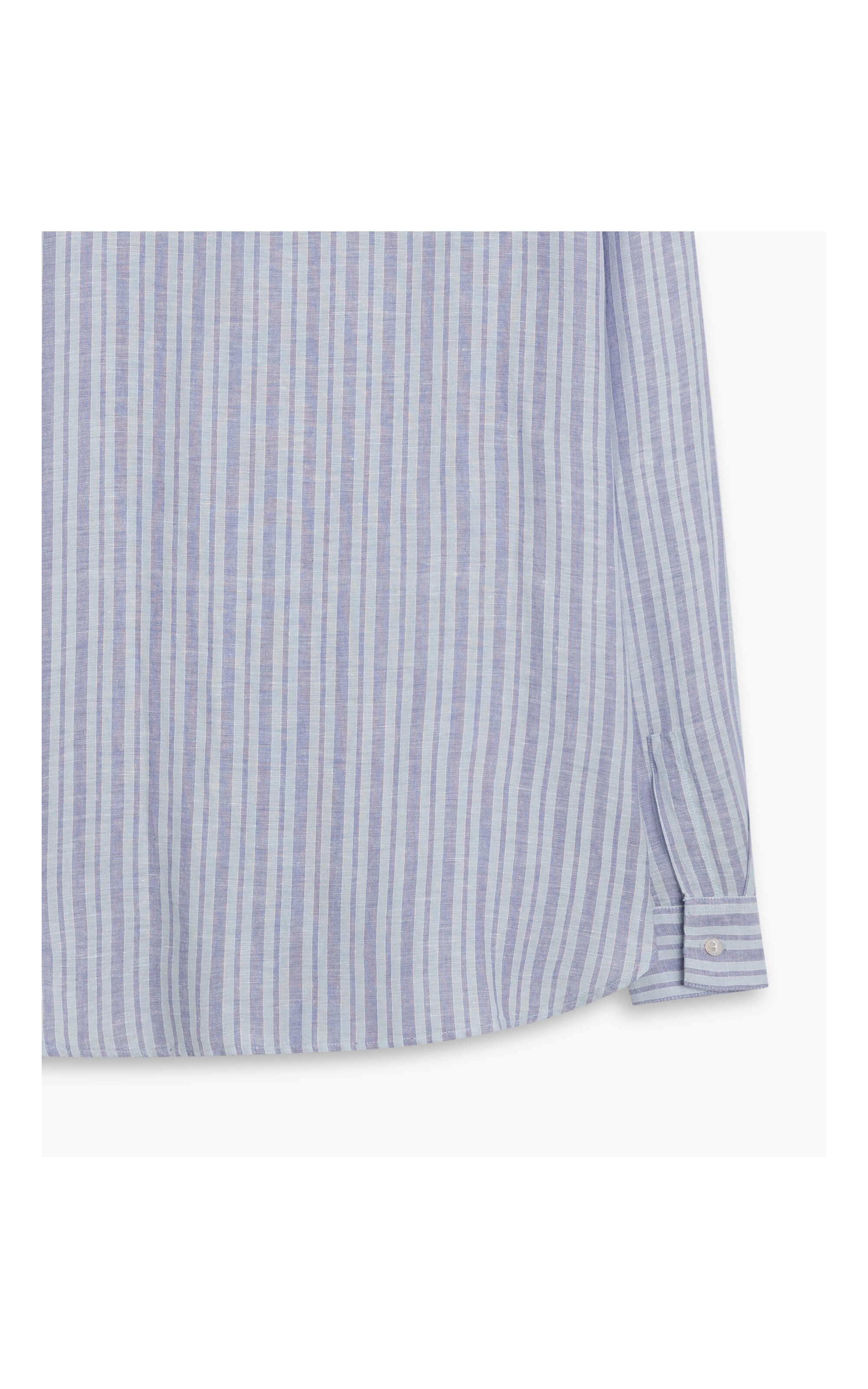 Camisa Linho  Berlim Stripe Azul Pervante