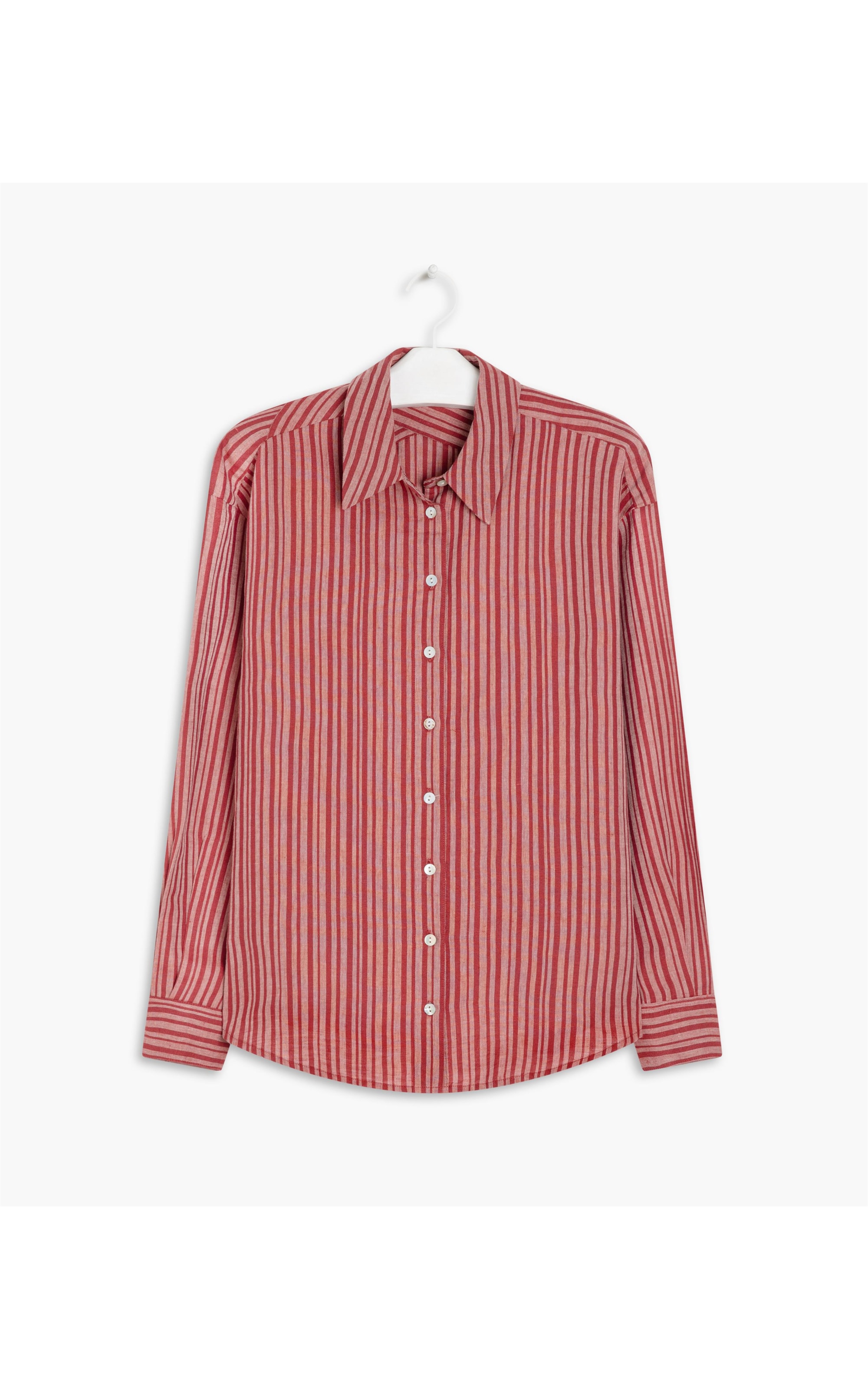 Camisa Linho  Berlim Stripe Terra