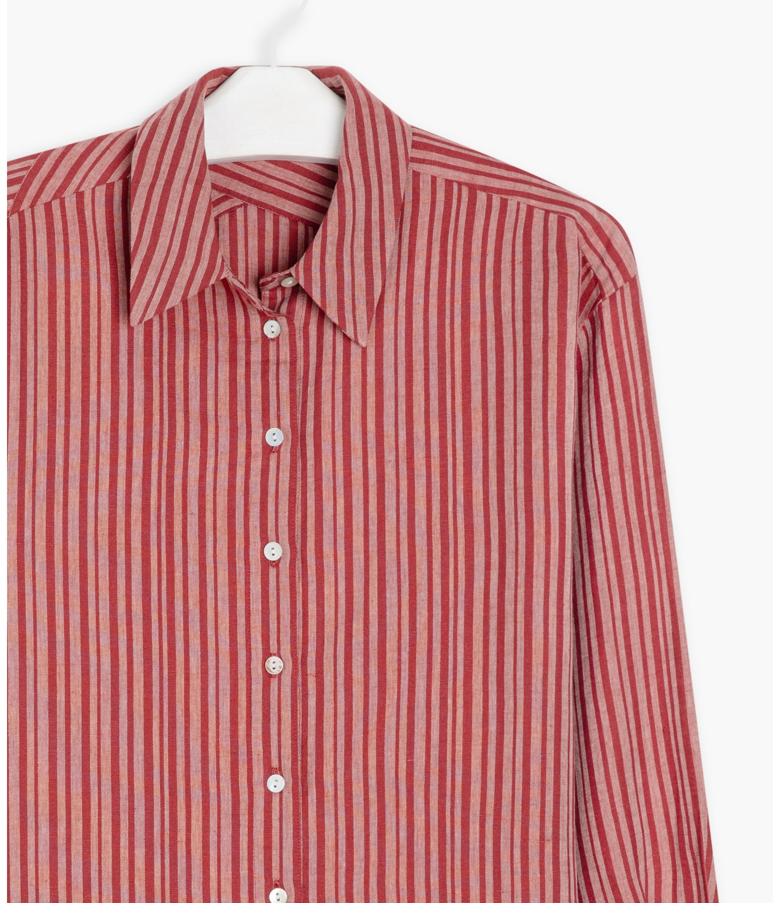 Camisa Linho  Berlim Stripe Terra