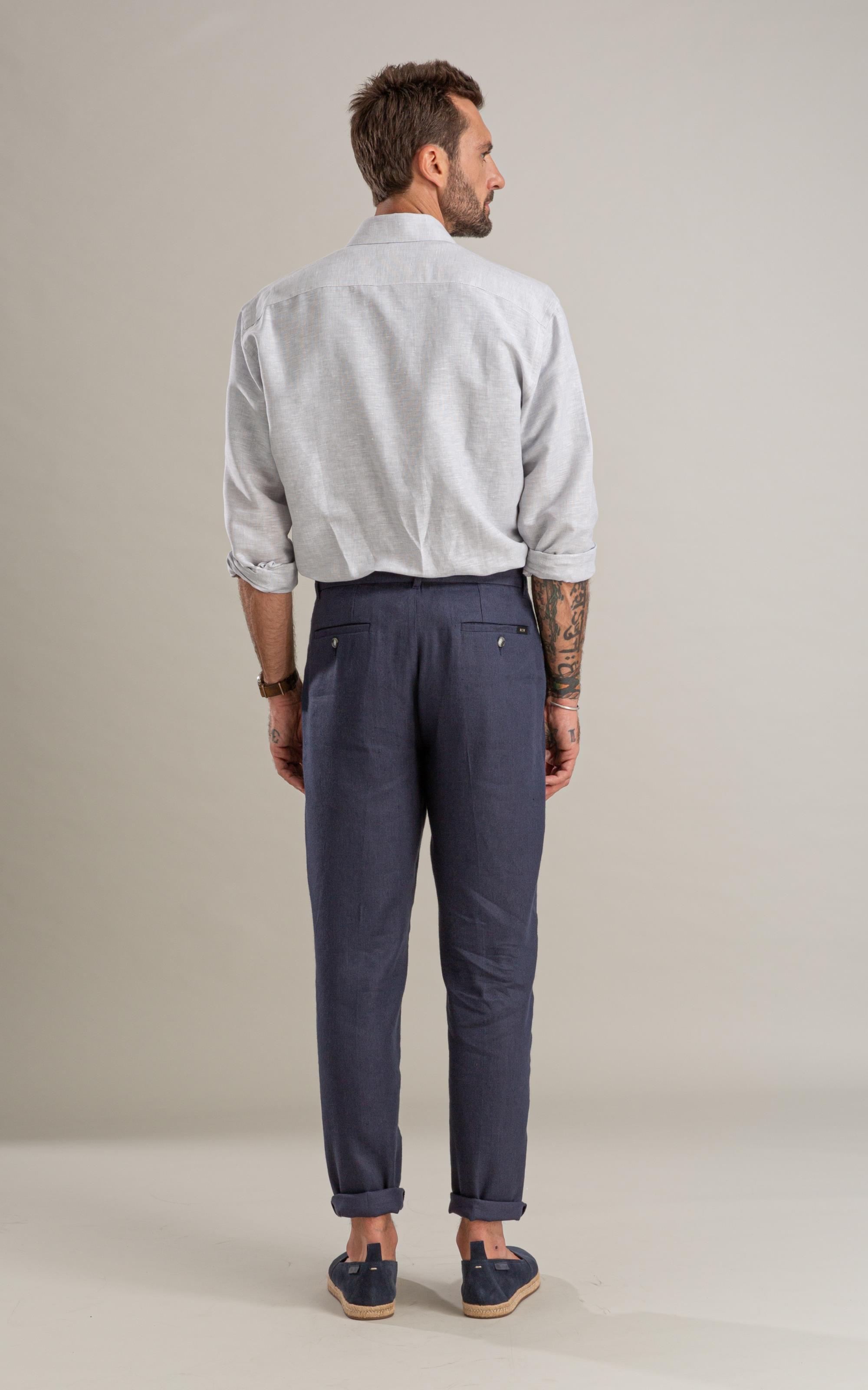 Camisa Linho Blend Alexandre Ml Gelo