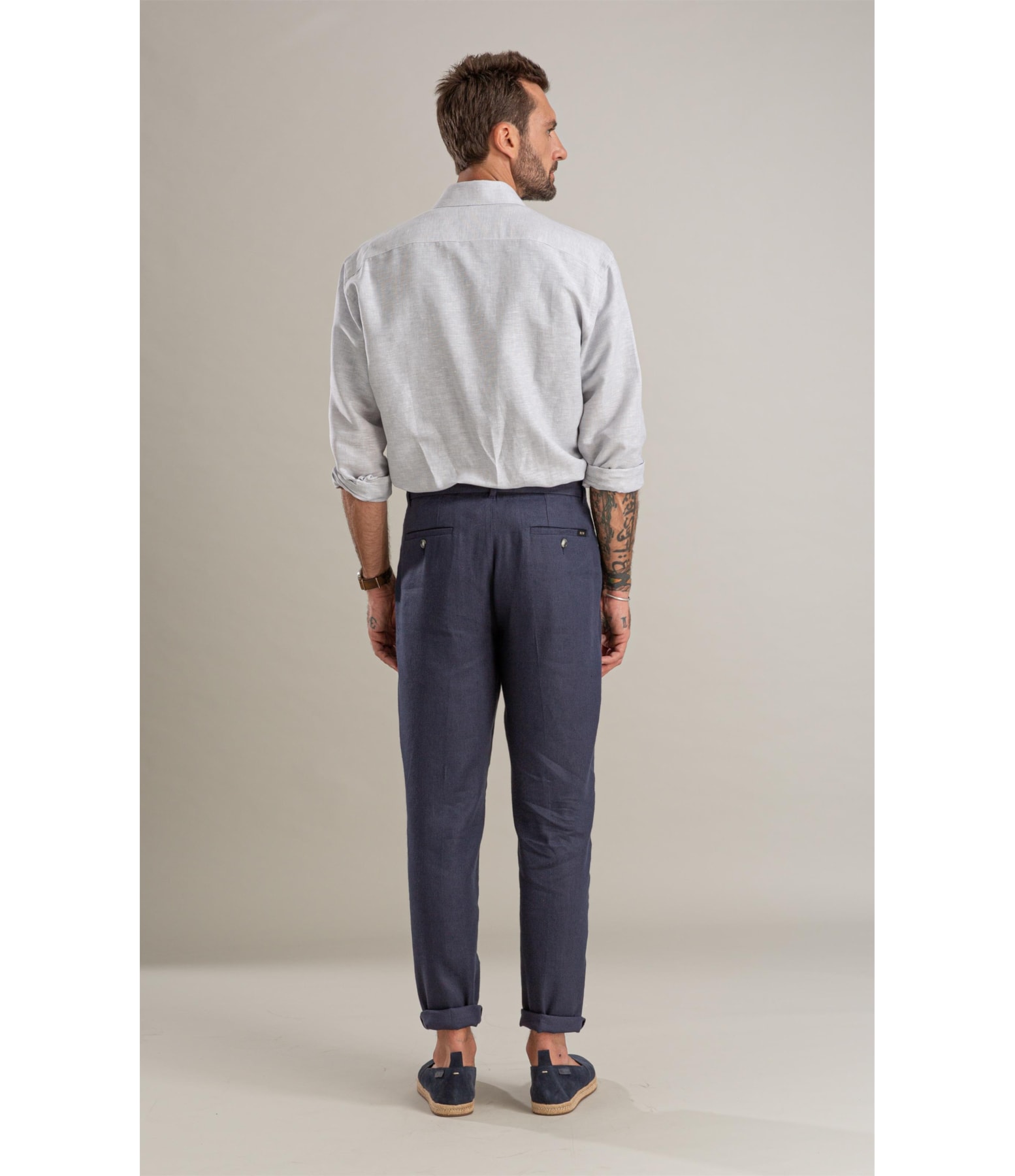 Camisa Linho Blend Alexandre Ml Gelo