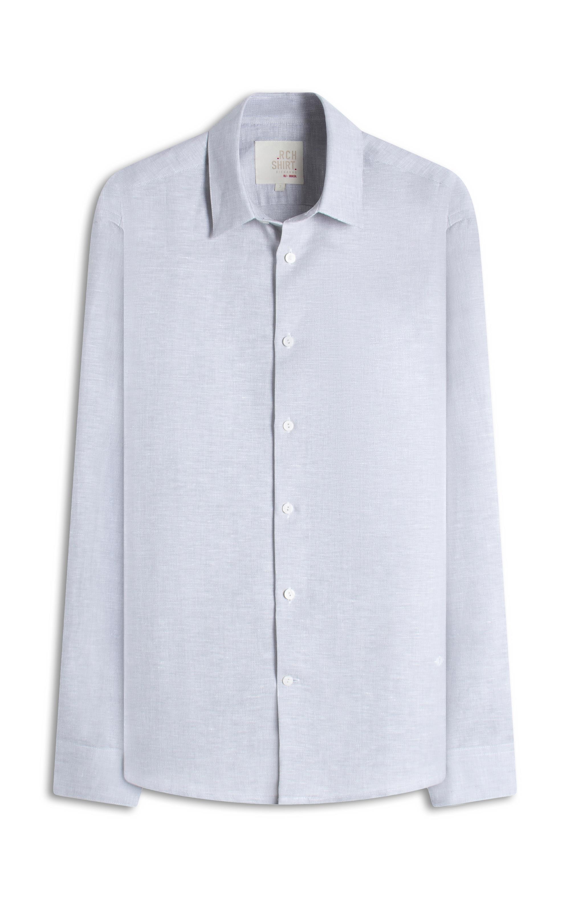 Camisa Linho Blend Alexandre Ml Gelo