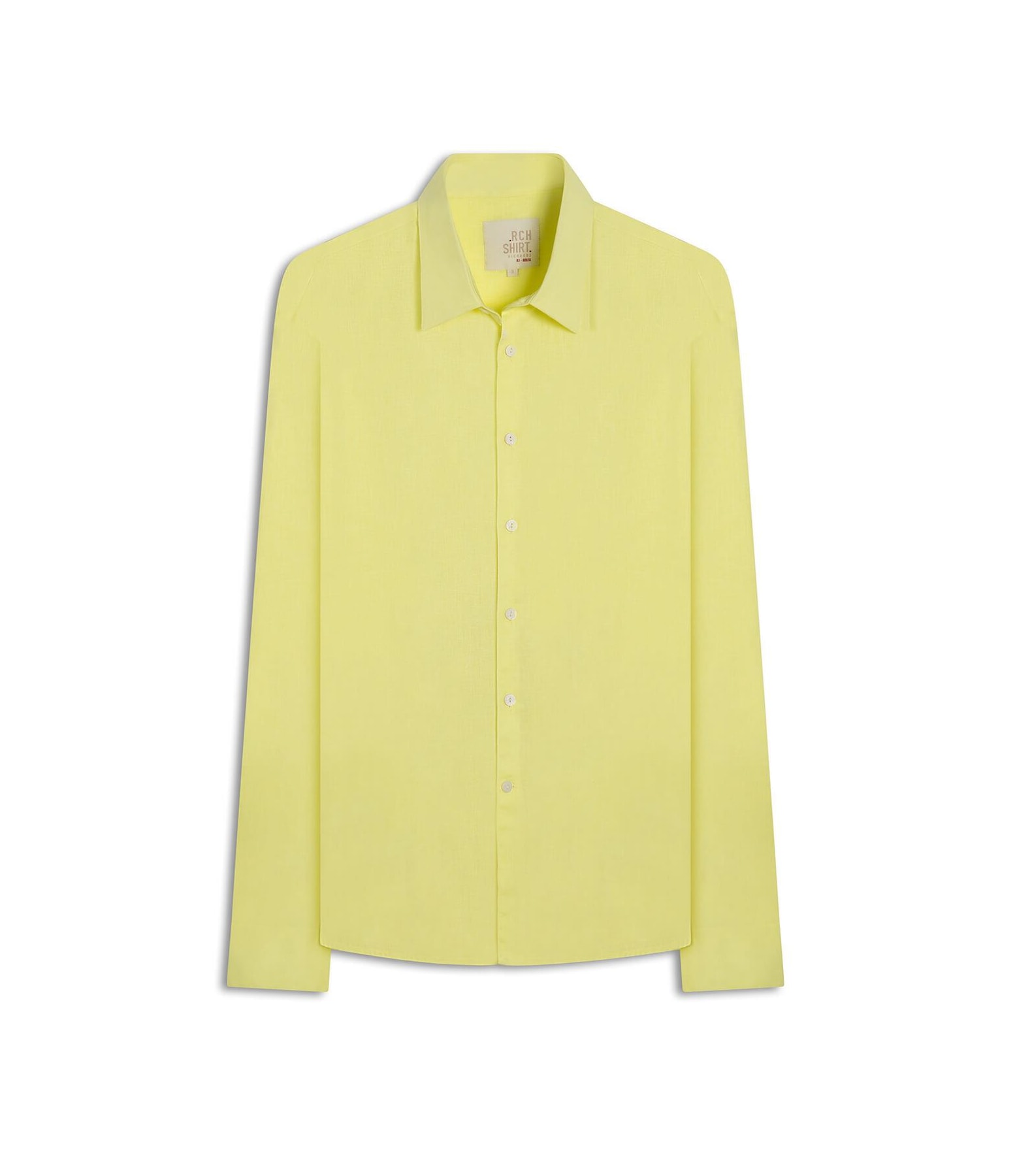 Camisa Linho Blend Amarelo