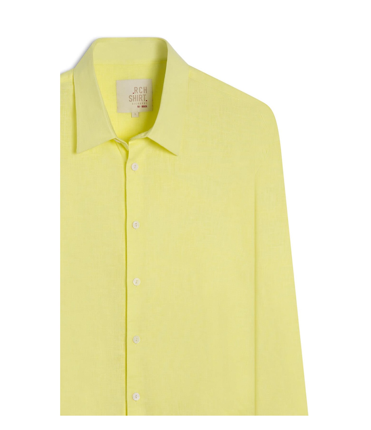 Camisa Linho Blend Amarelo