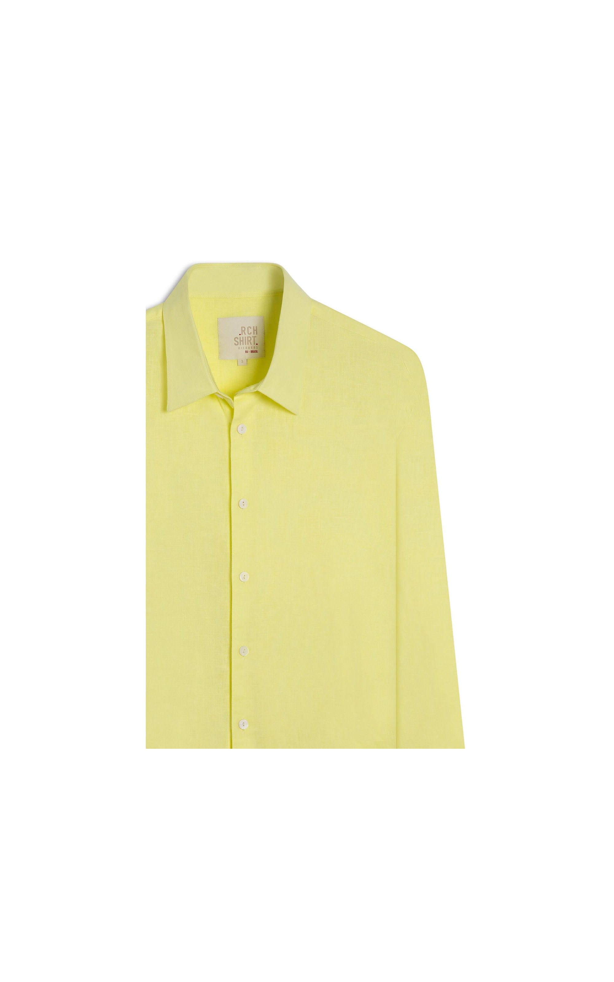 Camisa Linho Blend Amarelo
